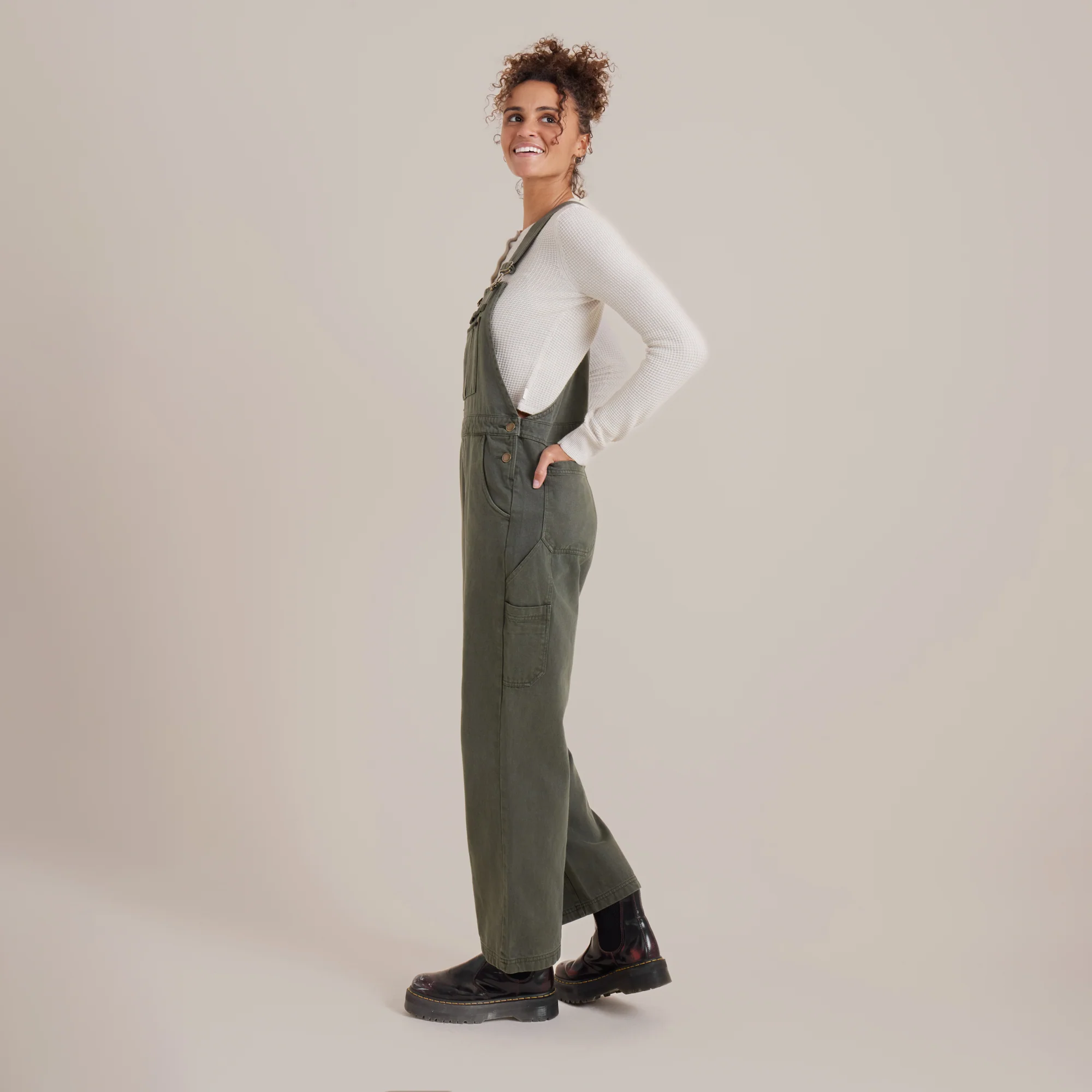 HWY 1 Overall Jumpsuit - Dark Military - Image 3