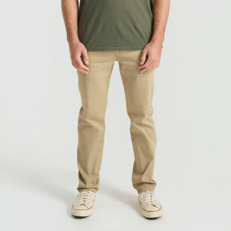 HWY 128 5-Pocket Broken Twill Denim - Desert Khaki - Image 2