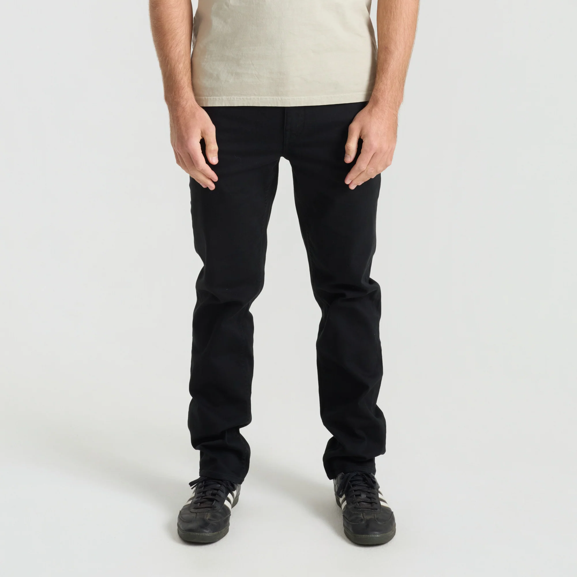 HWY 128 5-Pocket Broken Twill Denim - Black - Image 3