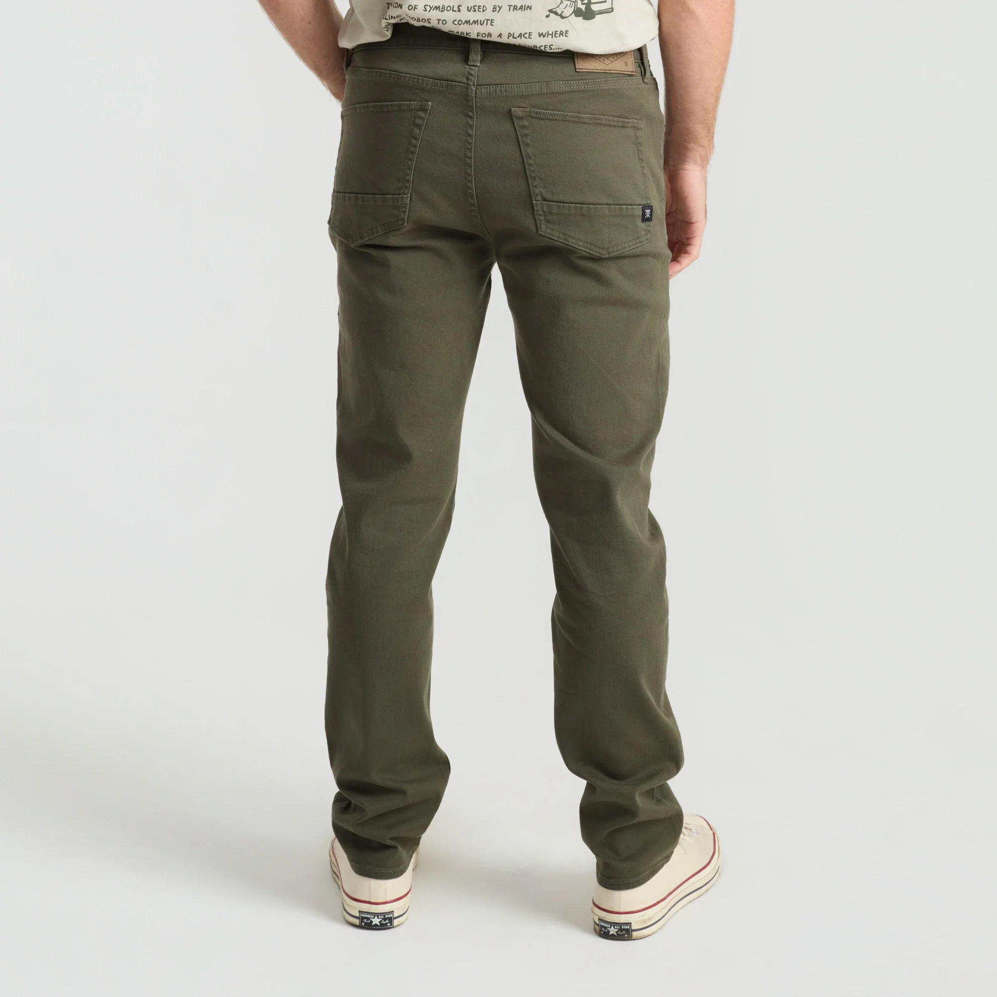 HWY 128 5-Pocket Broken Twill Denim - Military - Image 4