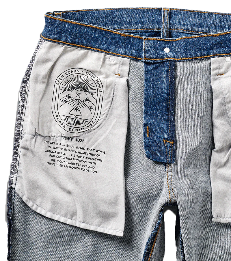 HWY 133 Slim Straight Denim Jeans - Medium Classic - Image 7