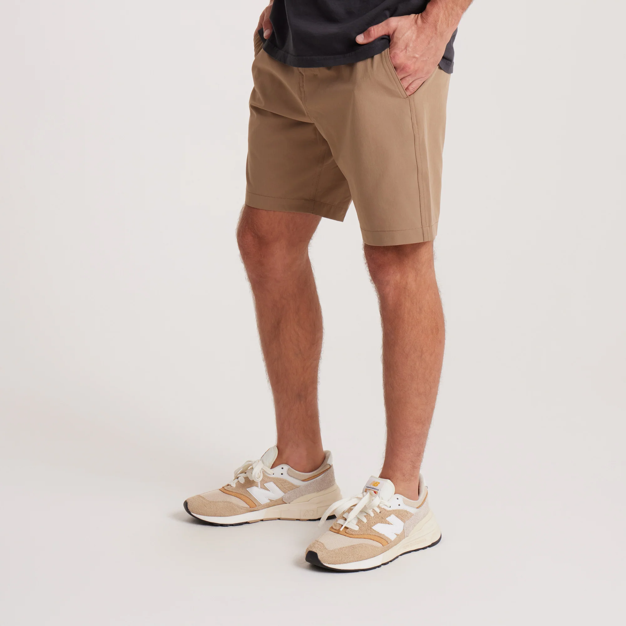 Hytide Hybrid Shorts - Dark Khaki - Image 7