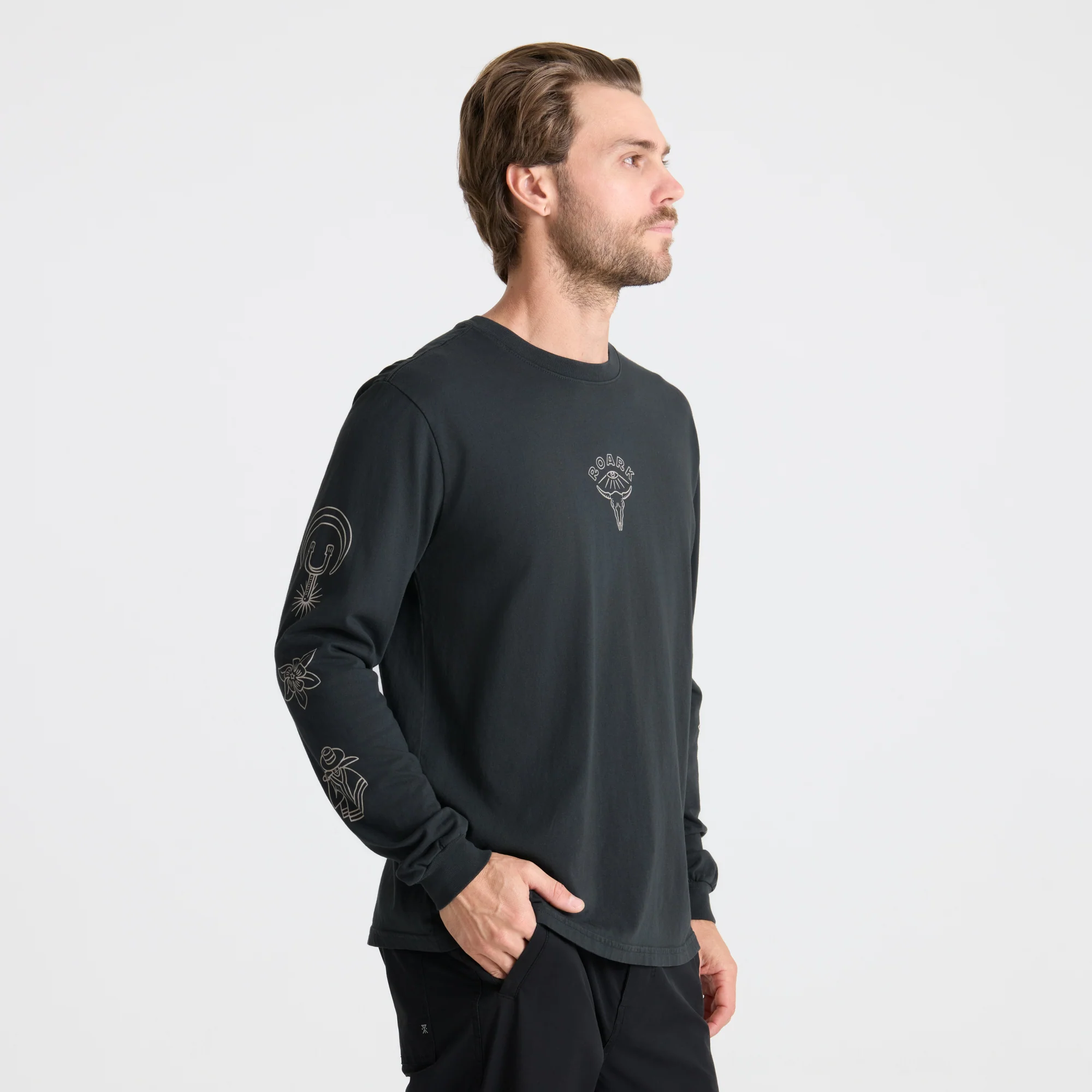 Icons Premium Long Sleeve Tee - Black - Image 4