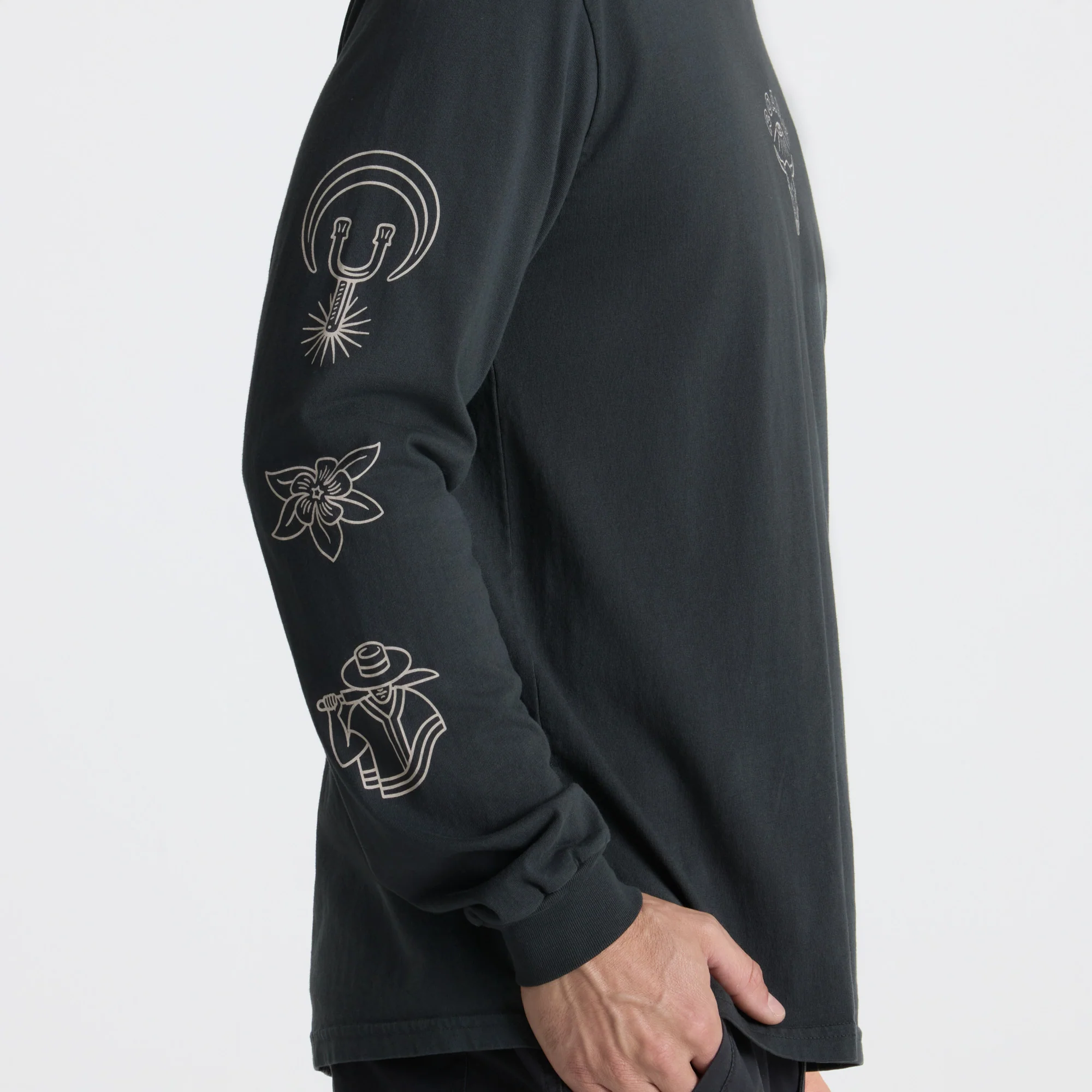 Icons Premium Long Sleeve Tee - Black - Image 7