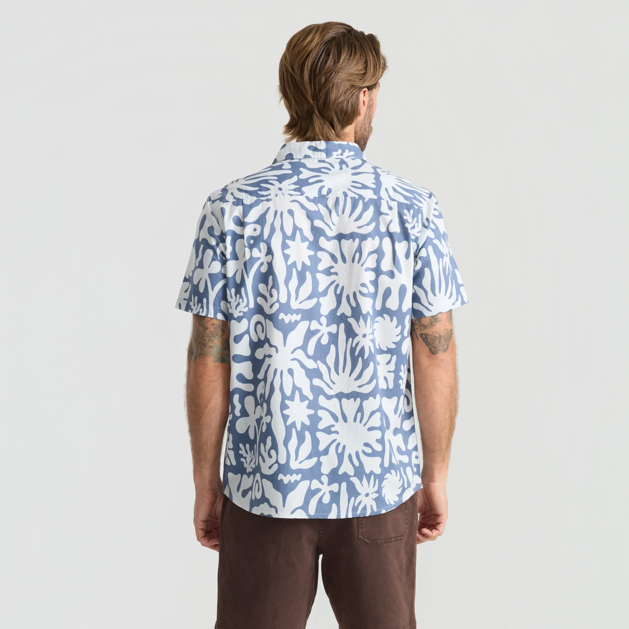 Journey Short Sleeve Button Up Shirt - Neptune - Image 3