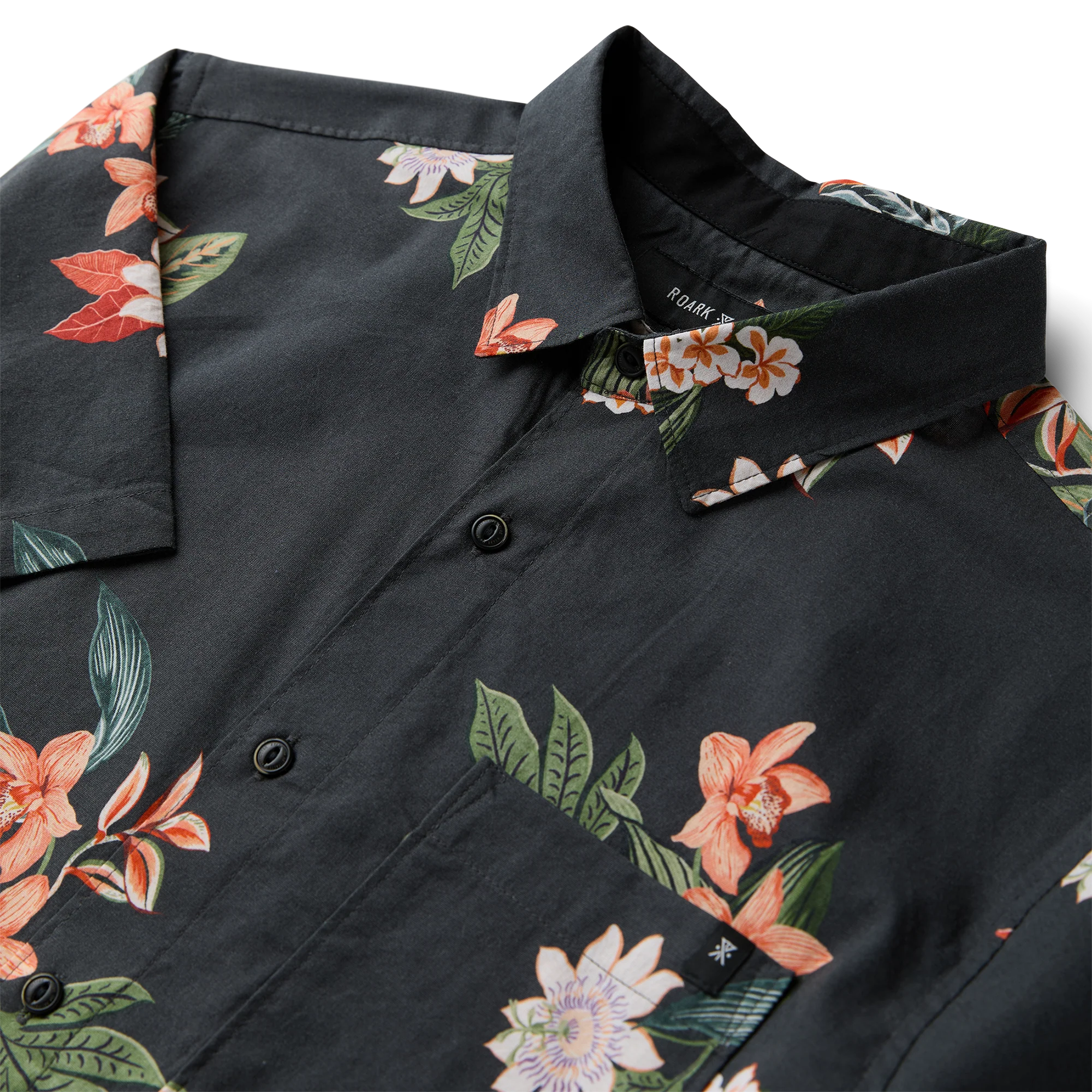 Journey Short Sleeve Button Up Shirt - Onyx - Image 9