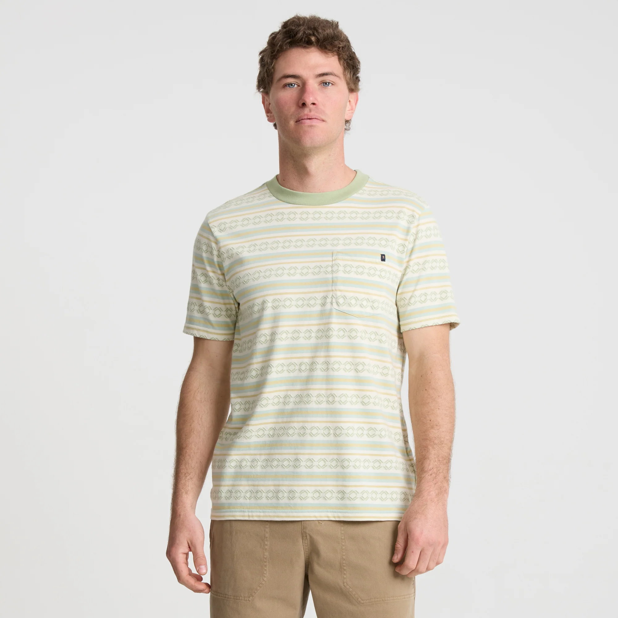 Journey Jacquard Short Sleeve Tee - Seafoam - Image 2