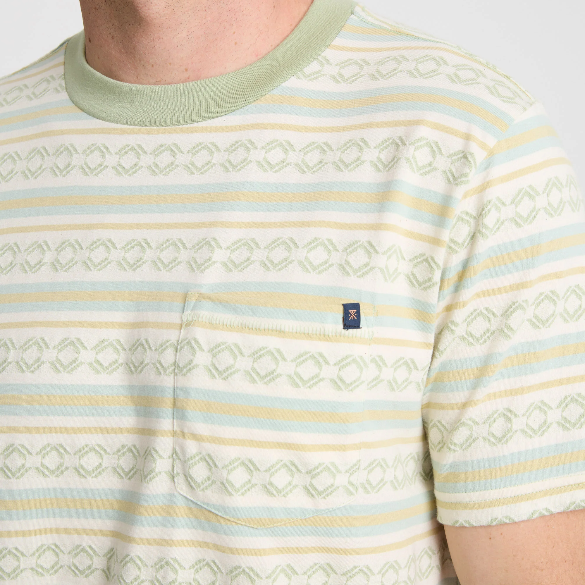 Journey Jacquard Short Sleeve Tee - Seafoam - Image 5