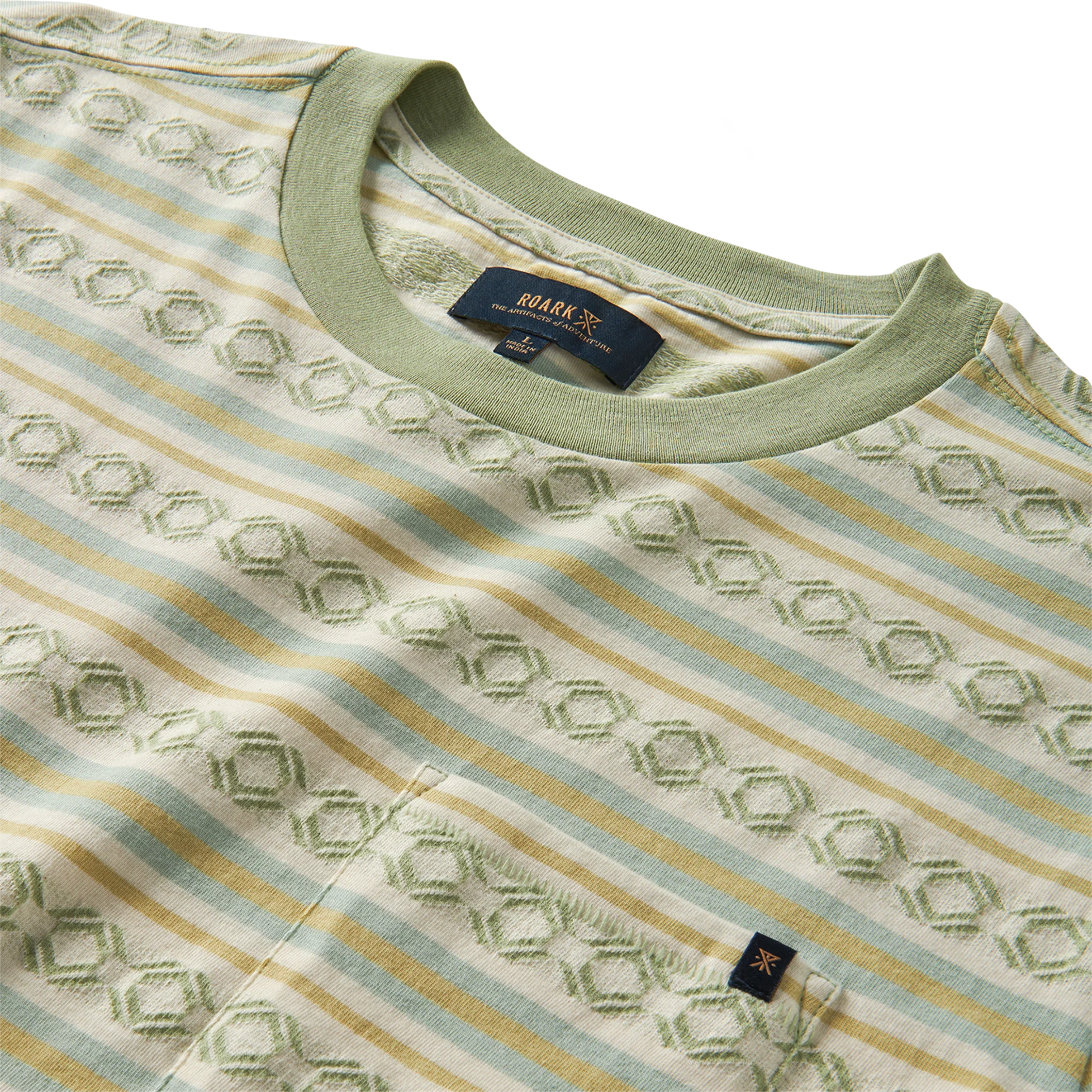Journey Jacquard Short Sleeve Tee - Seafoam - Image 7