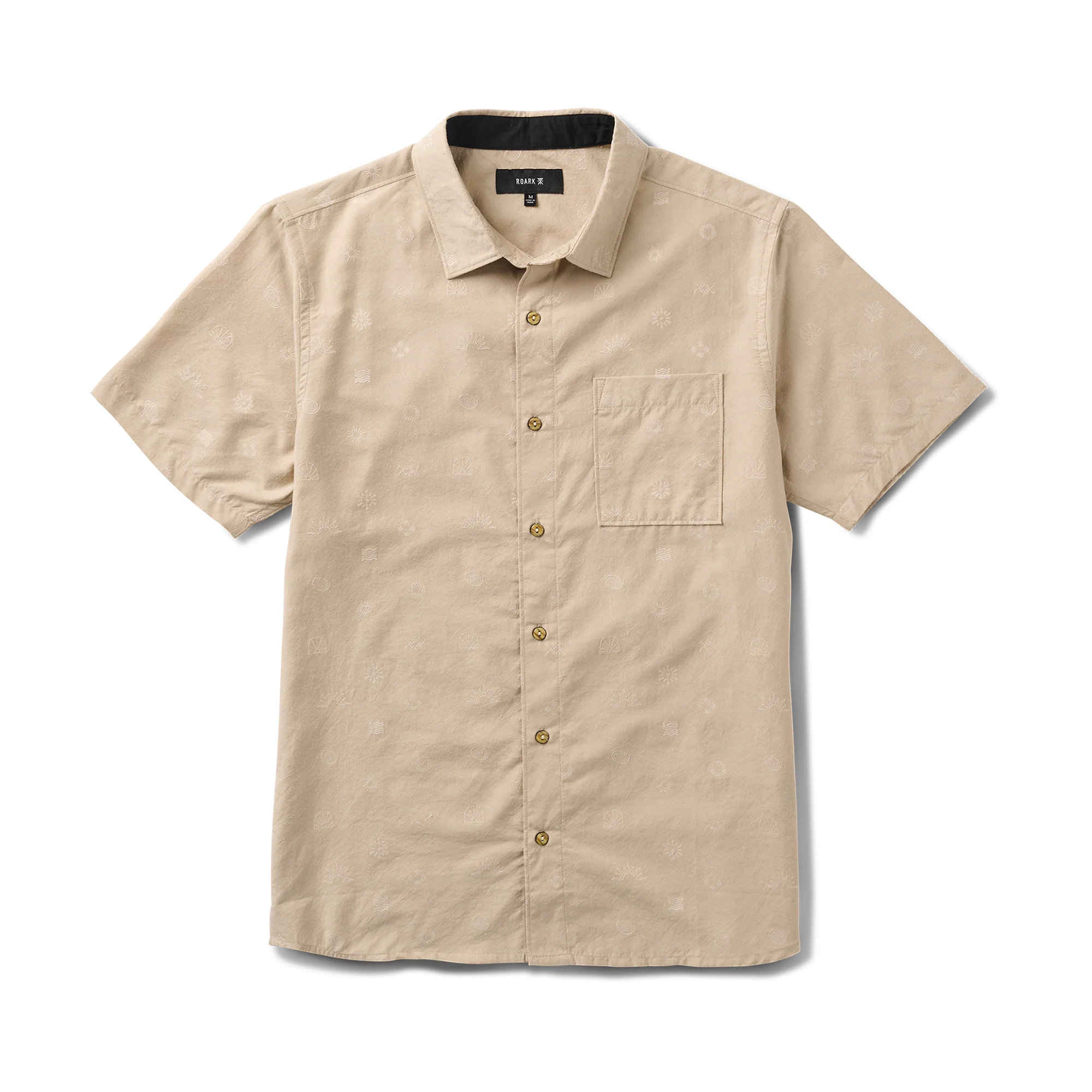 Journey Short Sleeve Button Up Shirt - Fossil