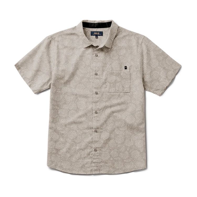 Journey Short Sleeve Button Up Shirt - Ghost Grey