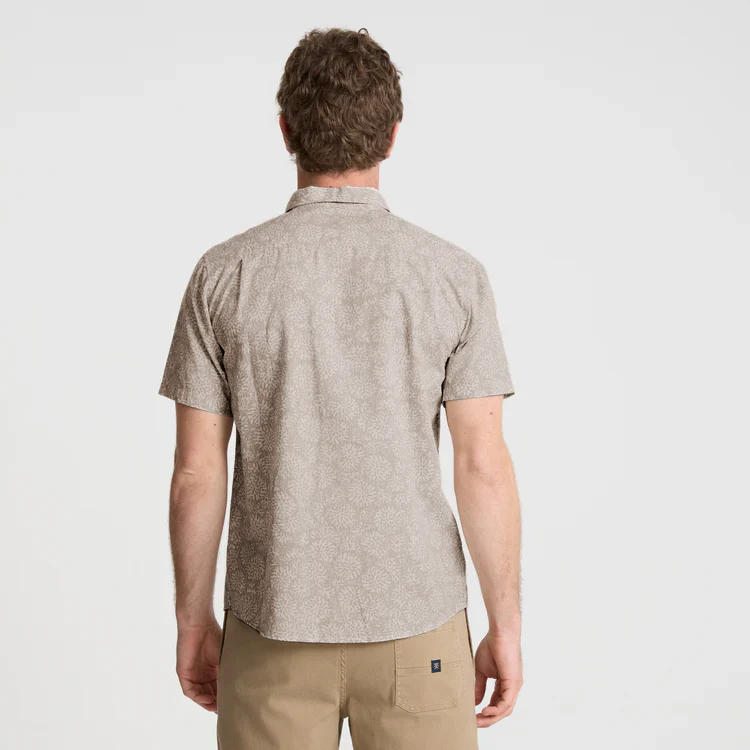 Journey Short Sleeve Button Up Shirt - Ghost Grey - Image 4