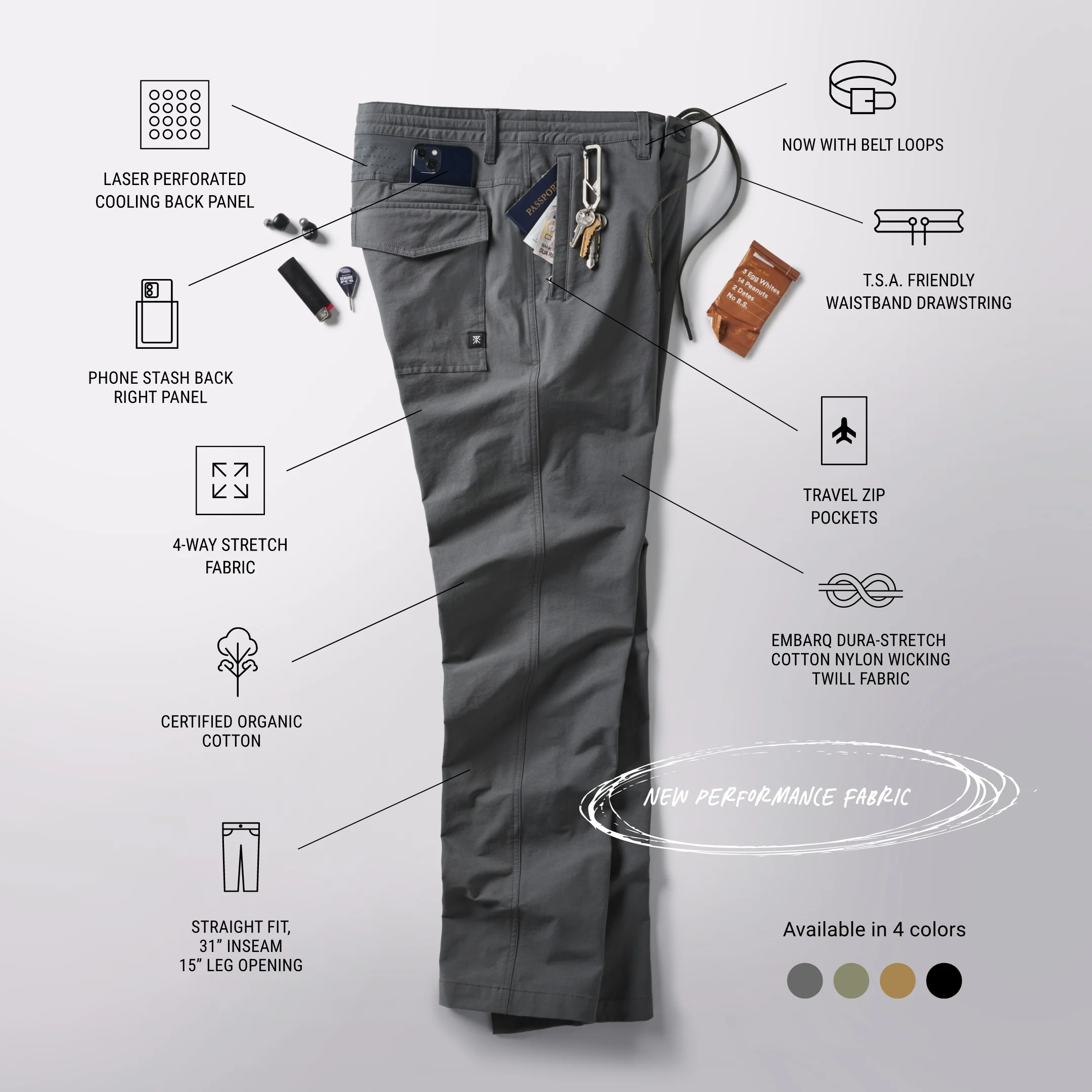 Layover Pro Traveler Pants - Military - Image 3