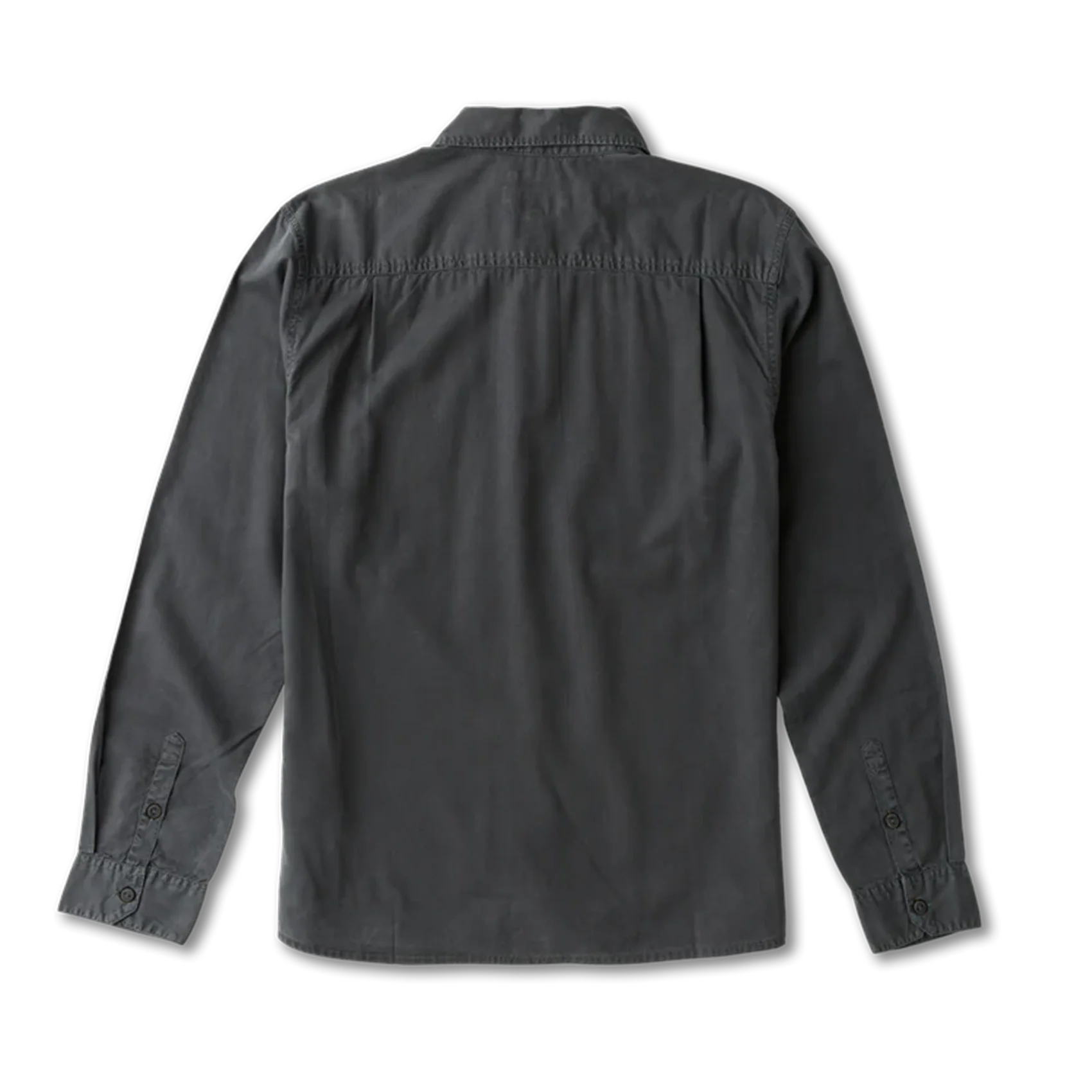 Made To Fade Long Sleeve Button Up Shirt - Washed Charcoal - Image 8