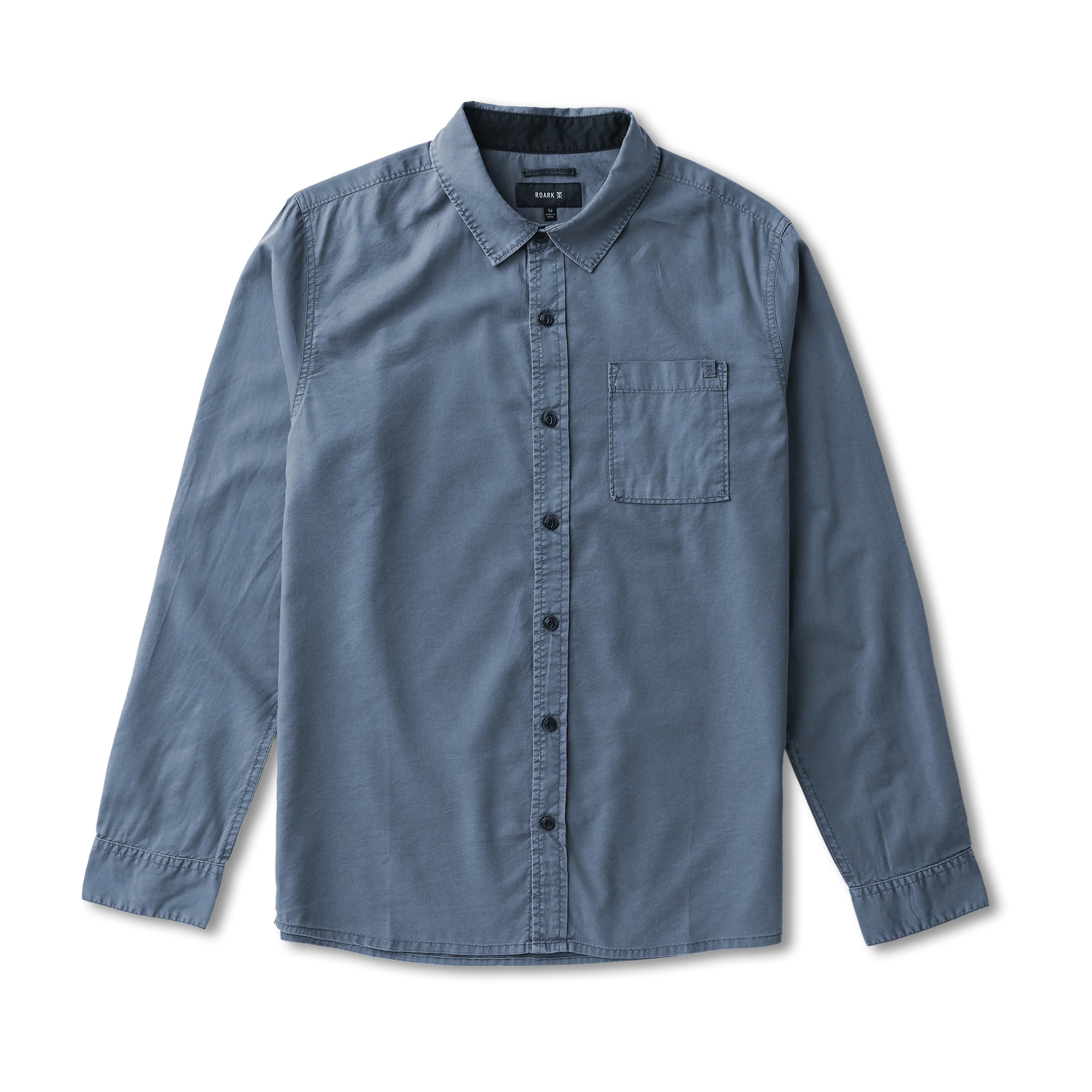 Made To Fade Long Sleeve Button Up Shirt - Washed Slate