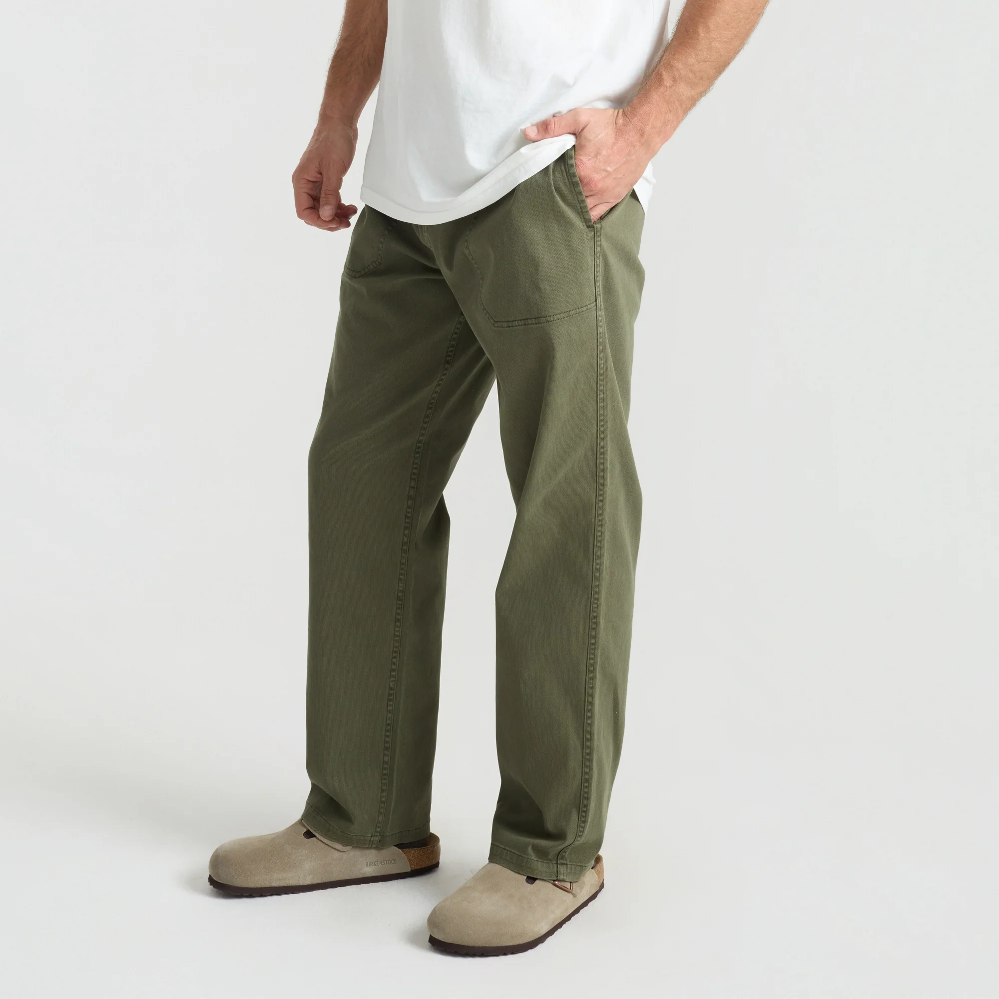 Made To Fade Pants - Washed Military - Image 5