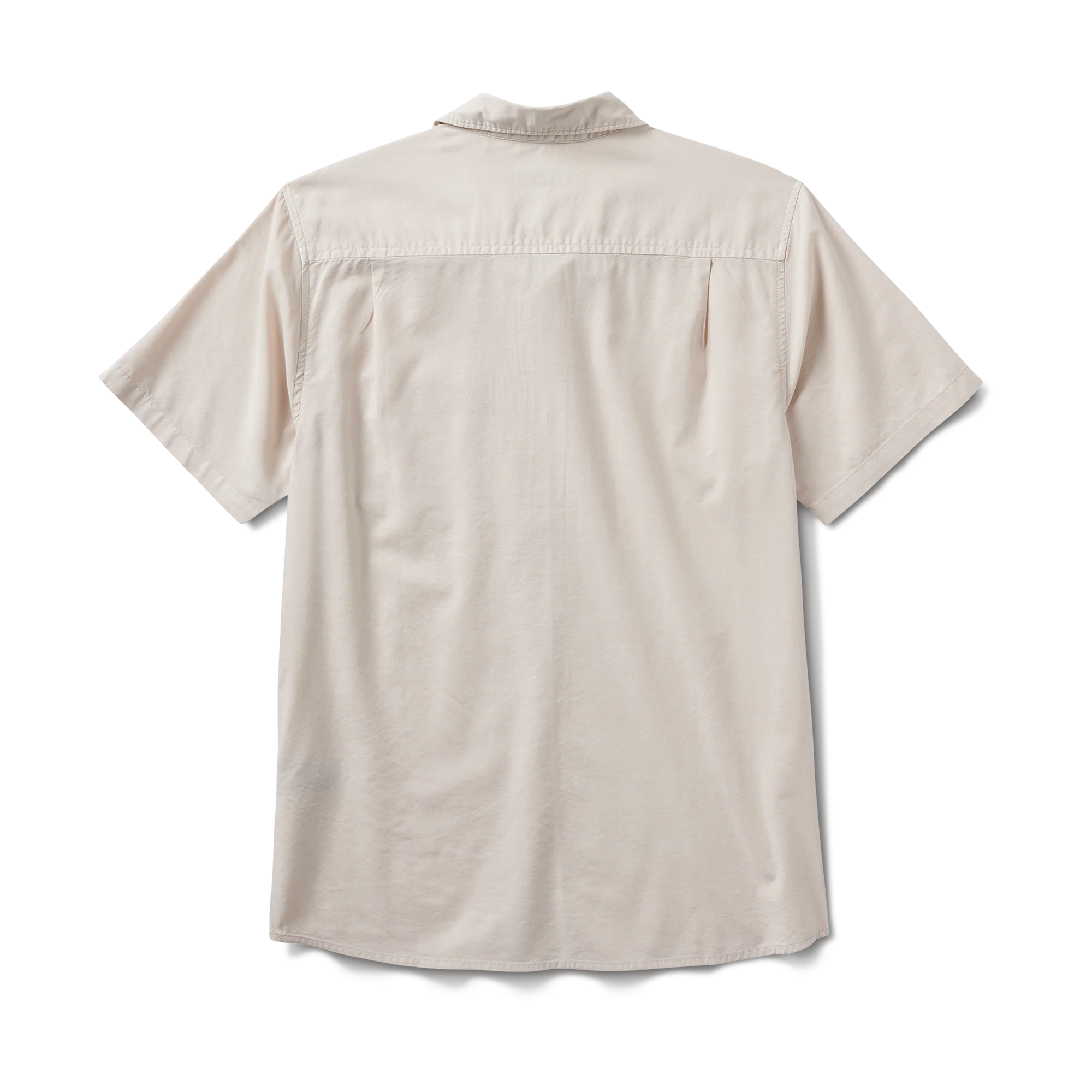 Made To Fade Short Sleeve Button Up Shirt - Washed Bone - Image 9