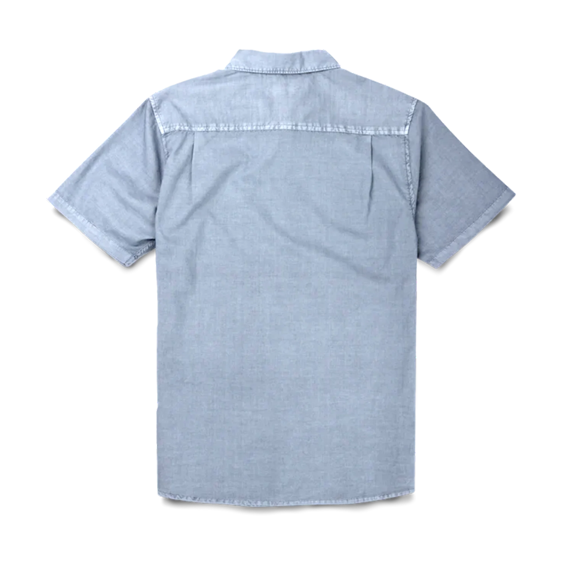 Made To Fade Short Sleeve Button Up Shirt - Washed Slate - Image 7