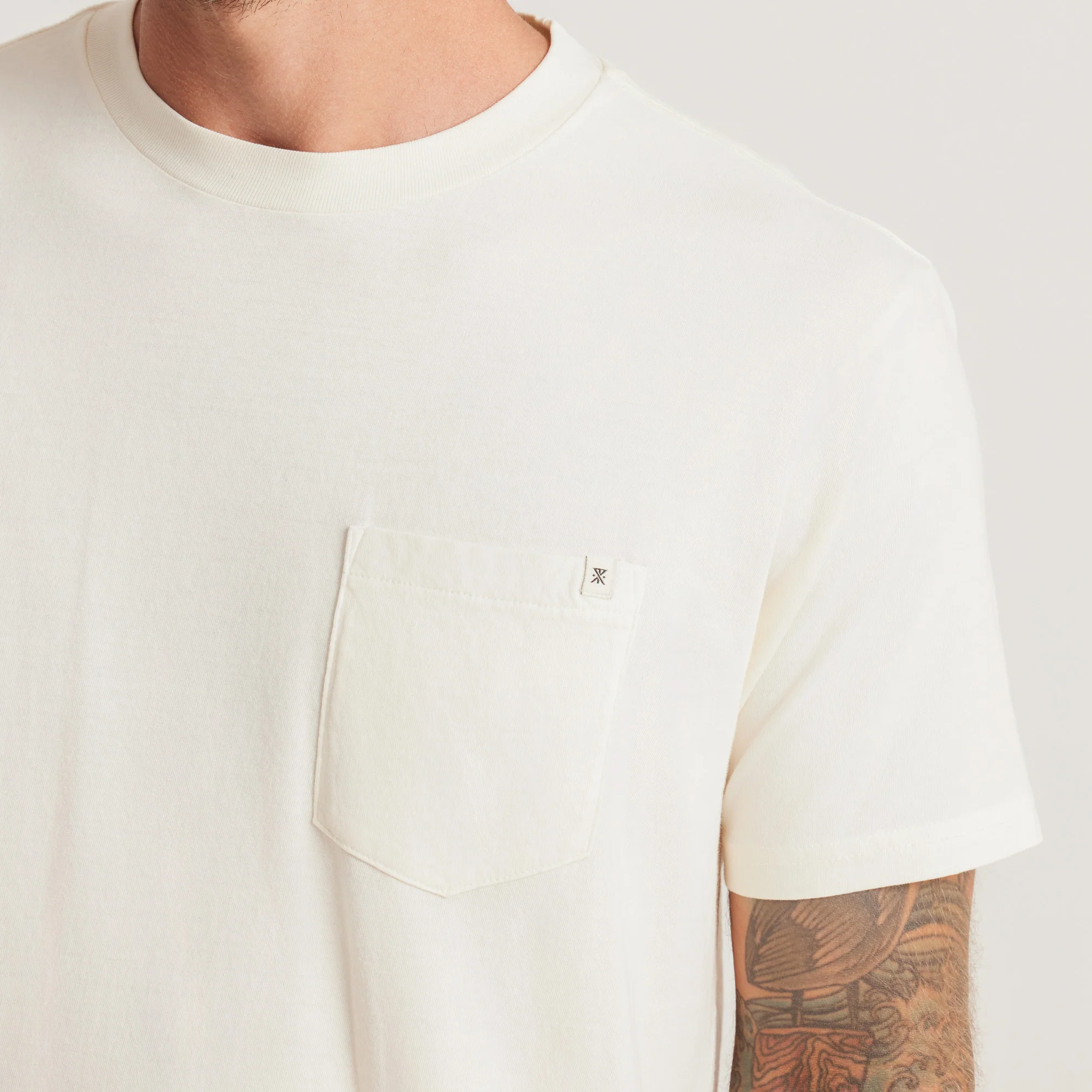 Made To Fade Short Sleeve Tee - Washed Off White - Image 5