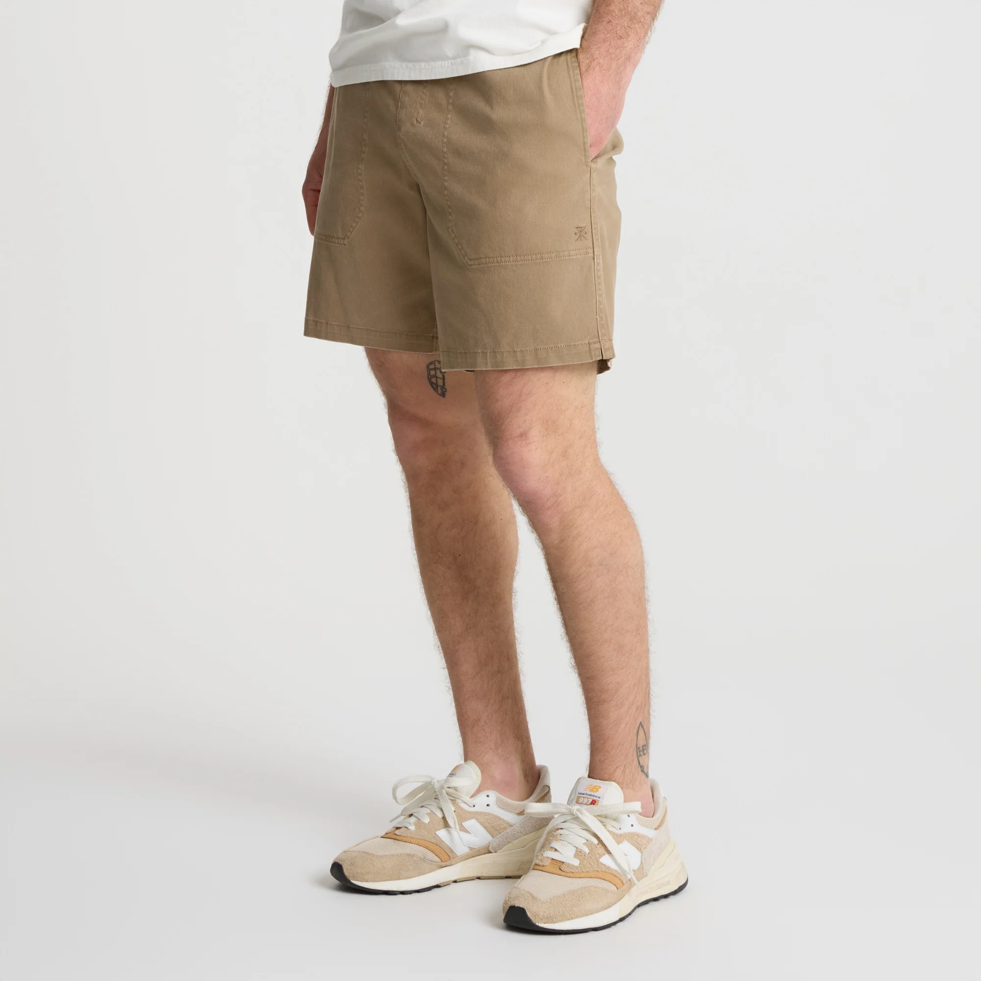 Made To Fade Shorts - Washed Khaki - Image 3