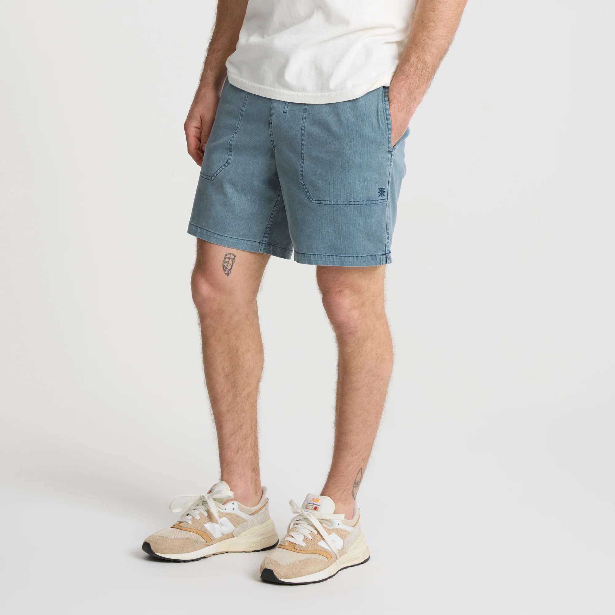 Made To Fade Shorts - Washed Navy - Image 3