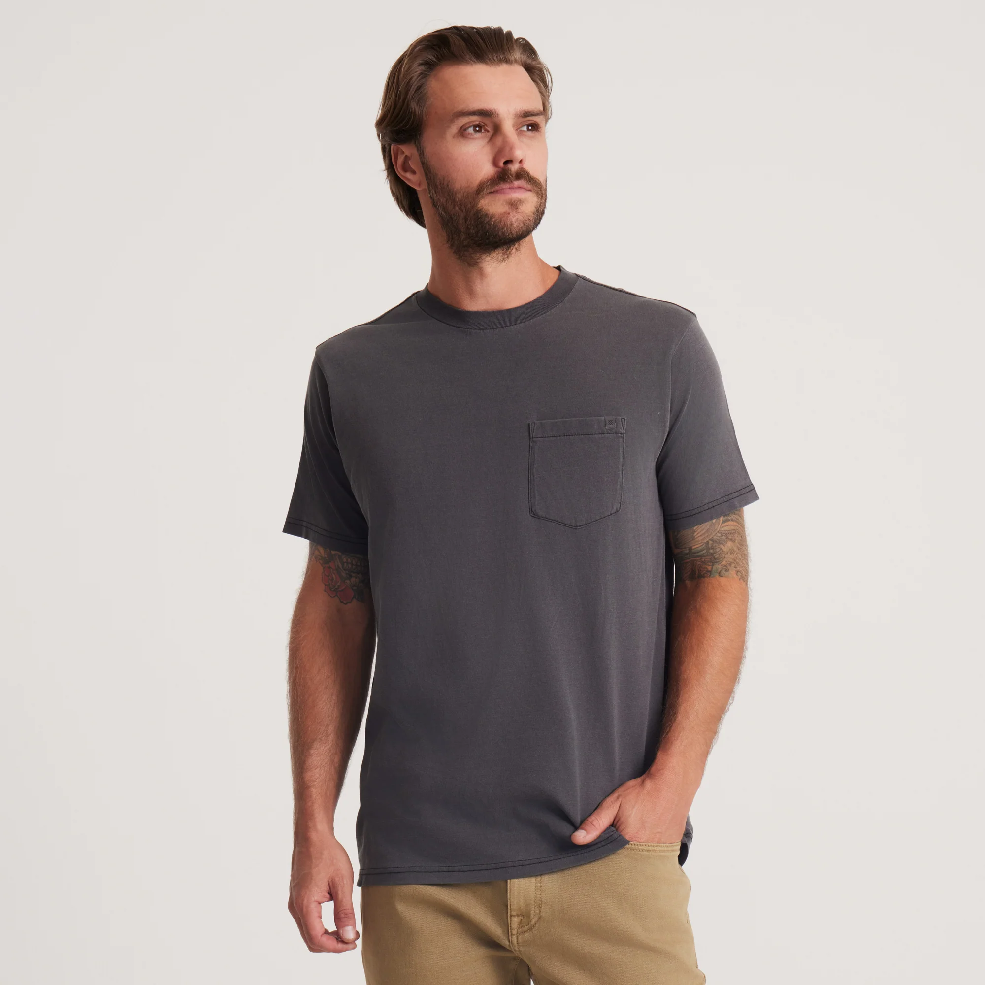 Made To Fade Short Sleeve Tee - Washed Black - Image 3