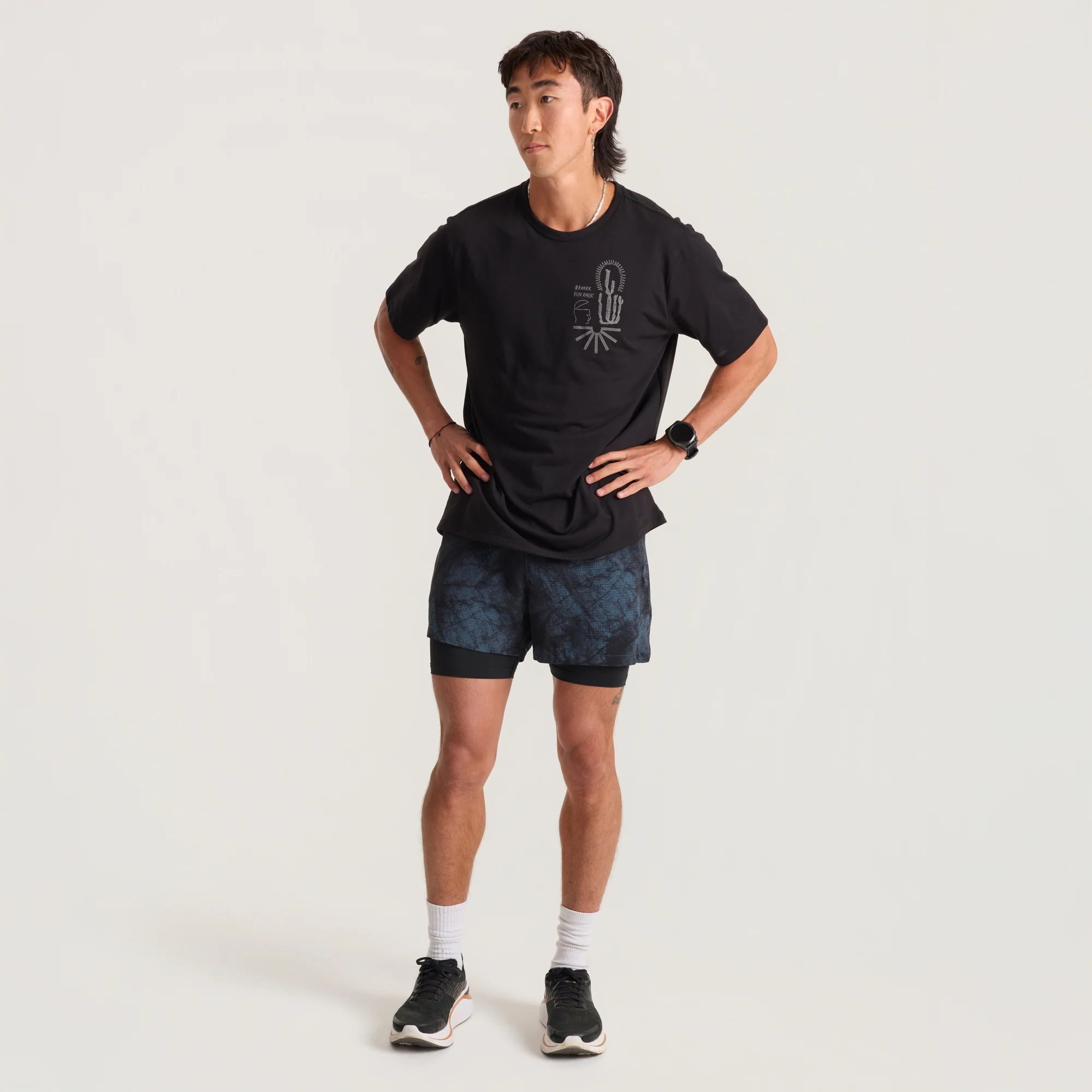 Mathis Active Short Sleeve Tee - Chaos Black - Image 4