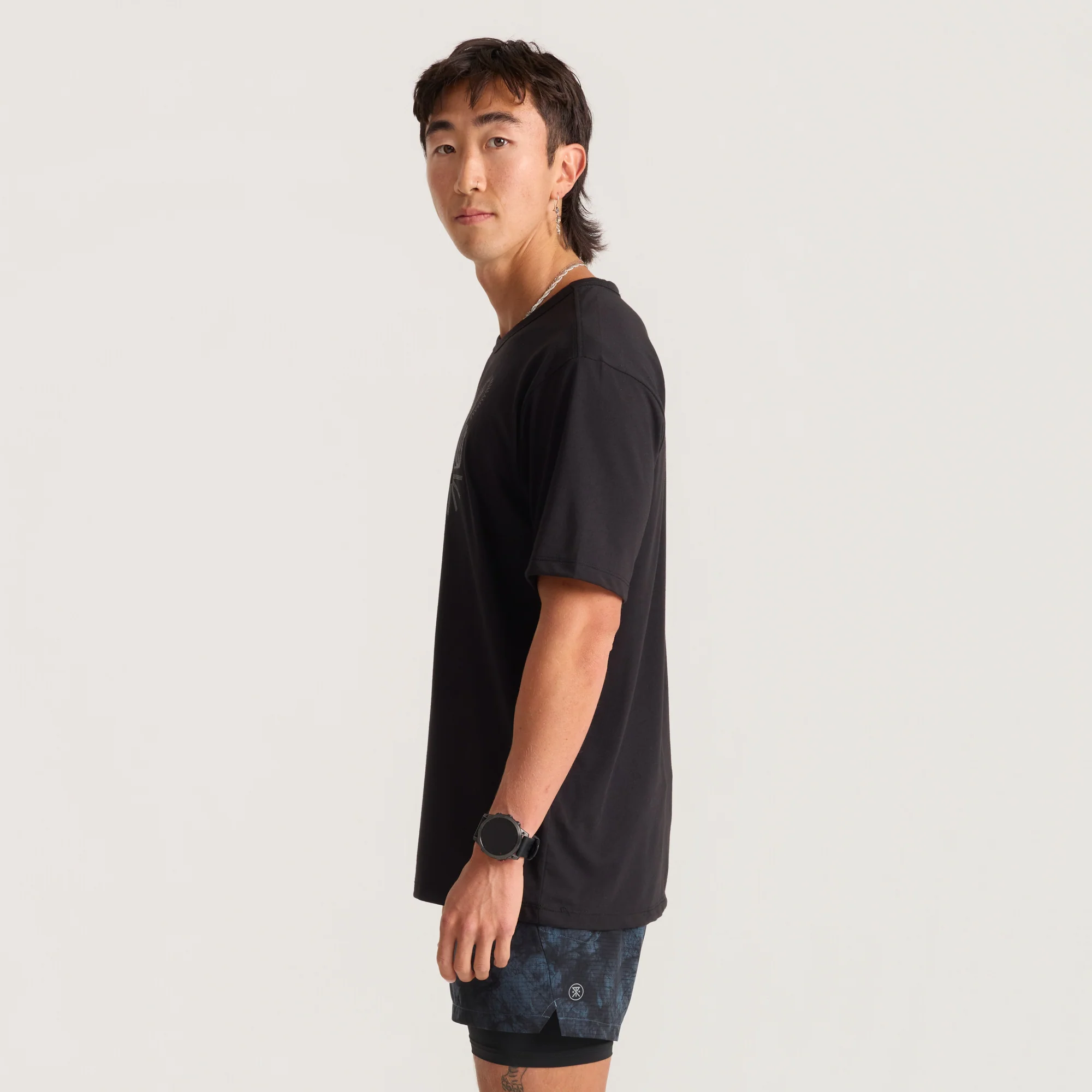 Mathis Active Short Sleeve Tee - Chaos Black - Image 6
