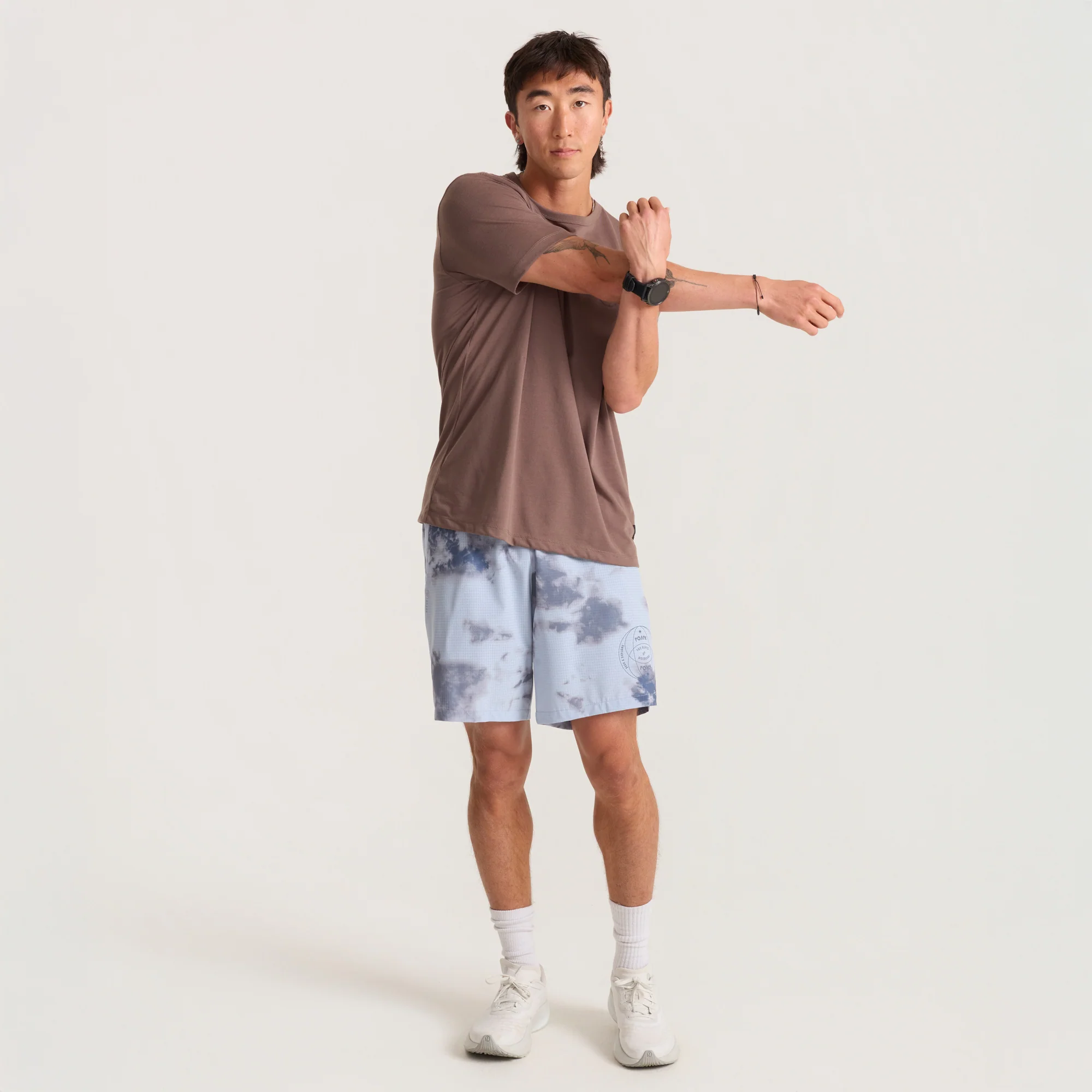 Mathis Active Short Sleeve Tee - Faded Brown - Image 5