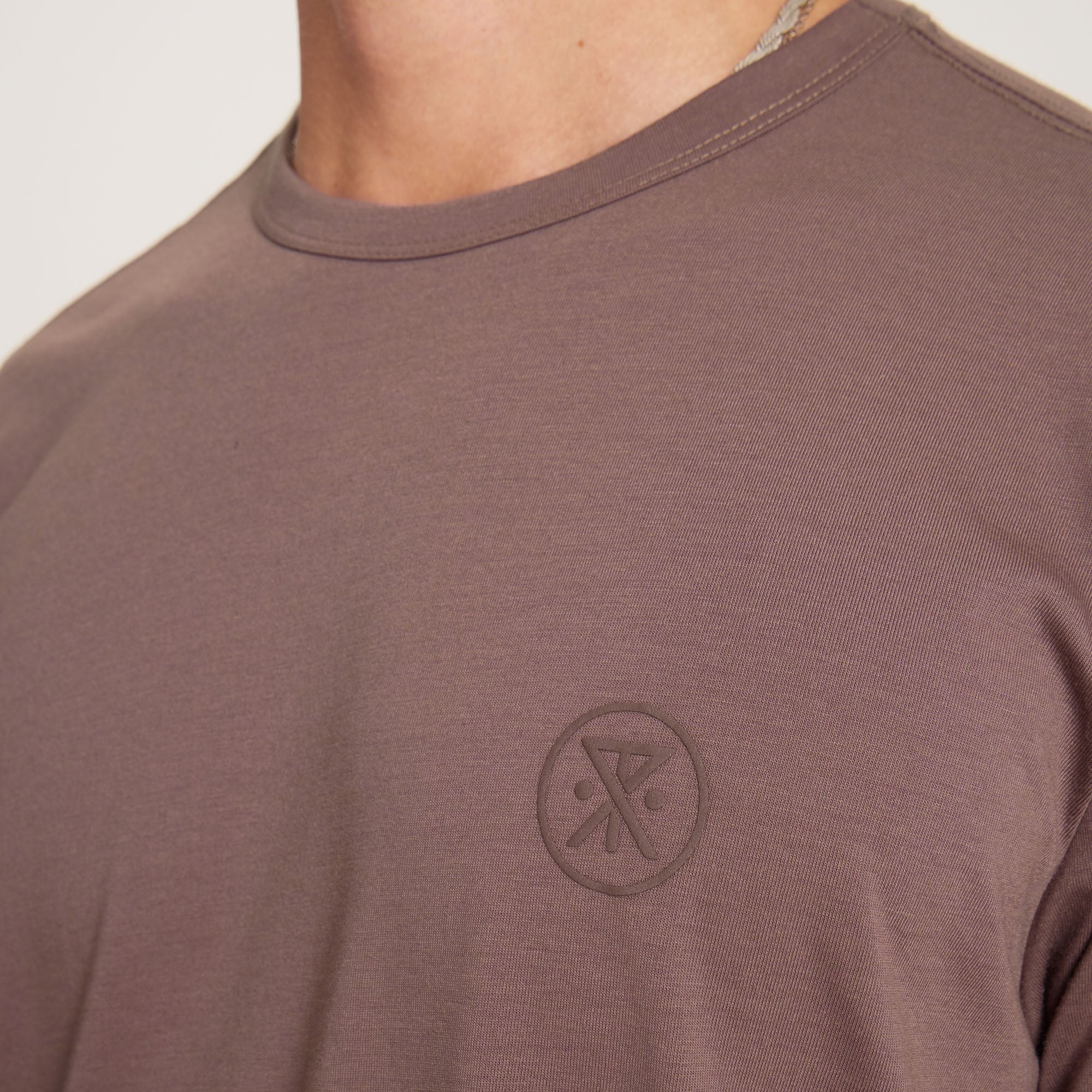 Mathis Active Short Sleeve Tee - Faded Brown - Image 7