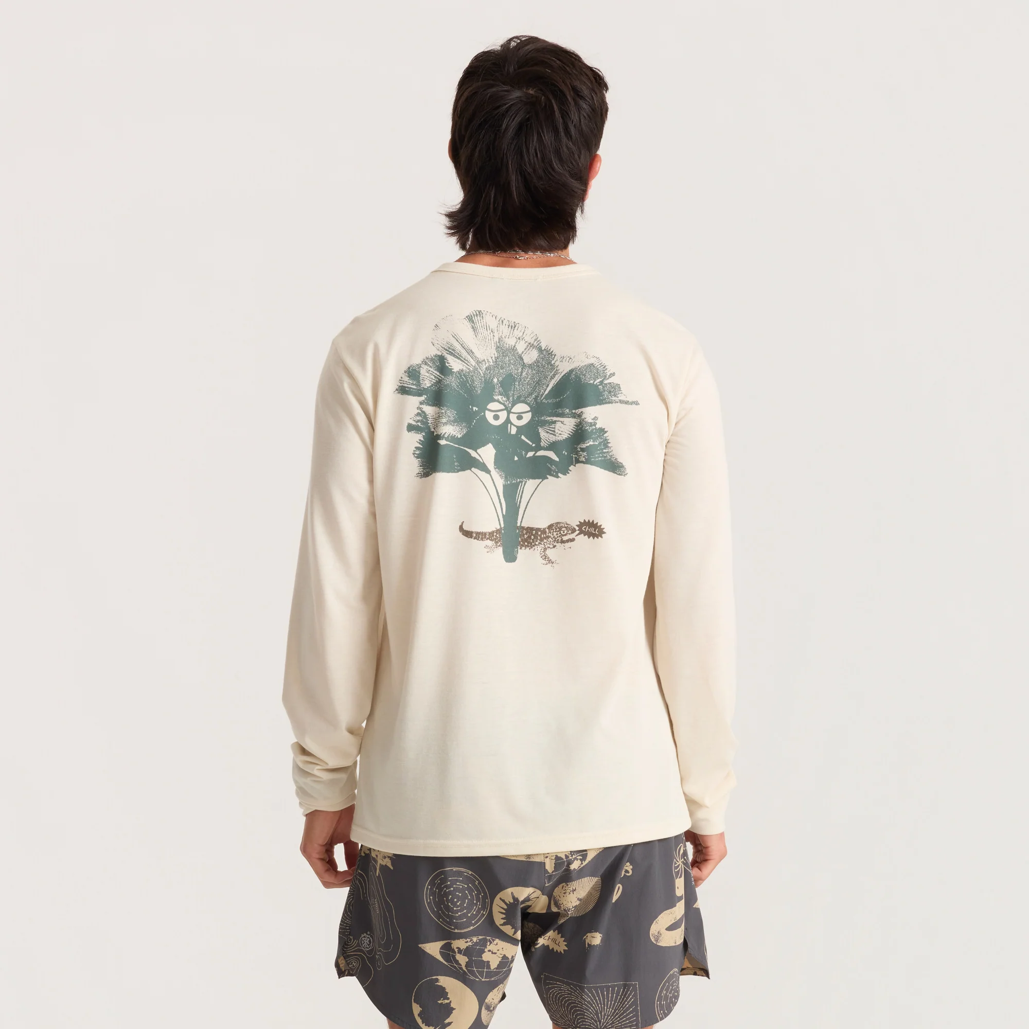 Mathis Active Long Sleeve Tee - Ivory - Image 3