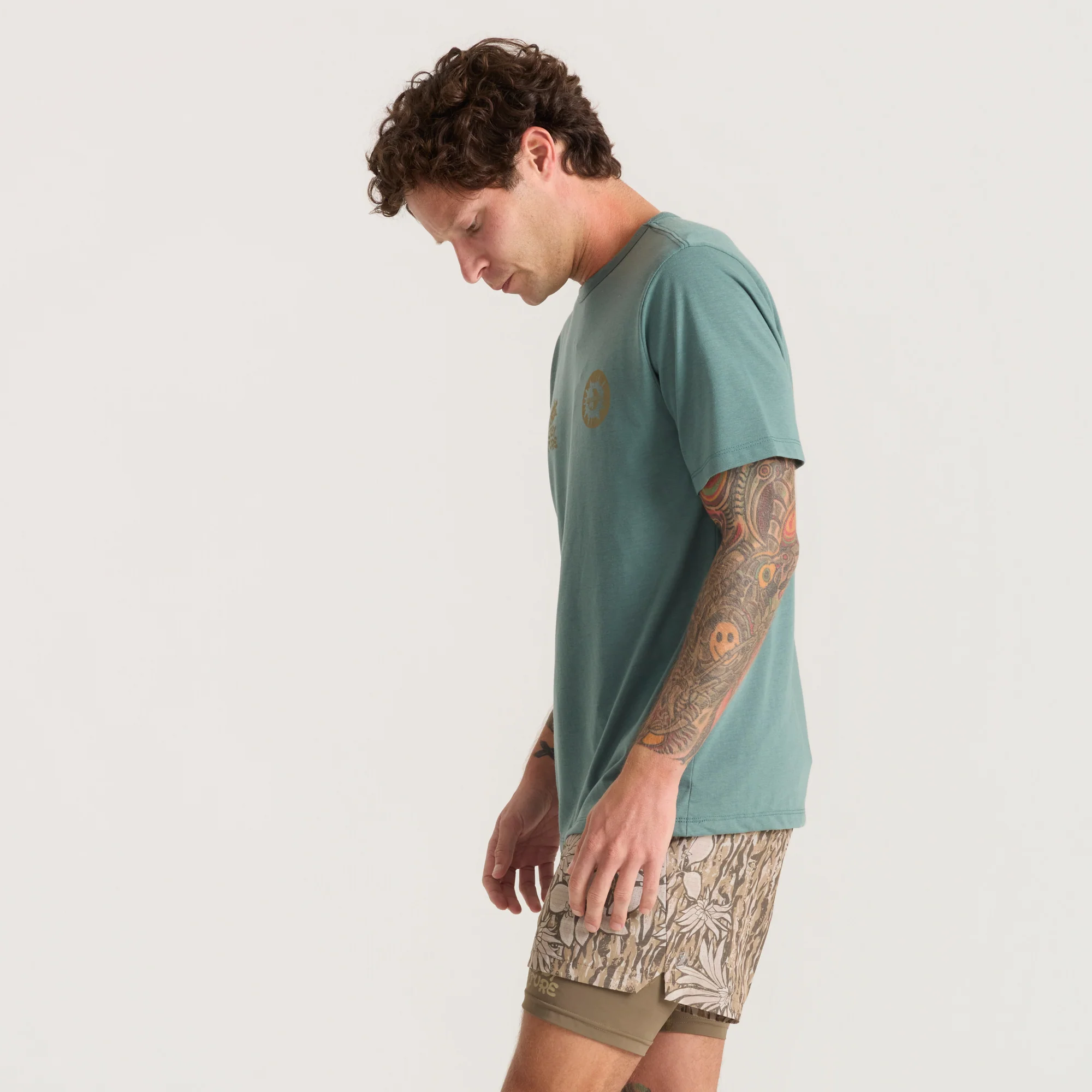 Mathis Active Short Sleeve Tee - Slate Green - Image 4