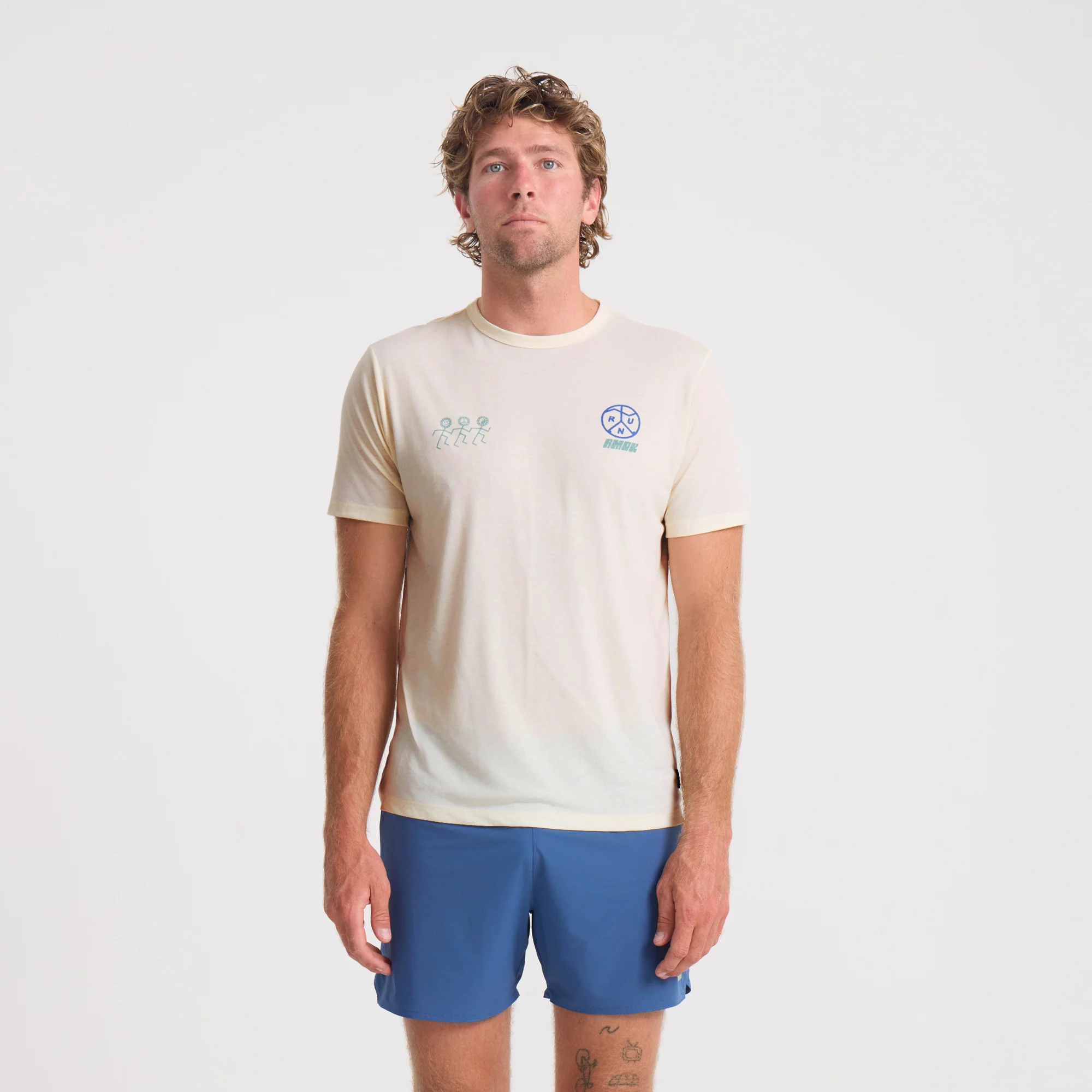 Mathis Active Short Sleeve Tee - Unbleached - Image 3