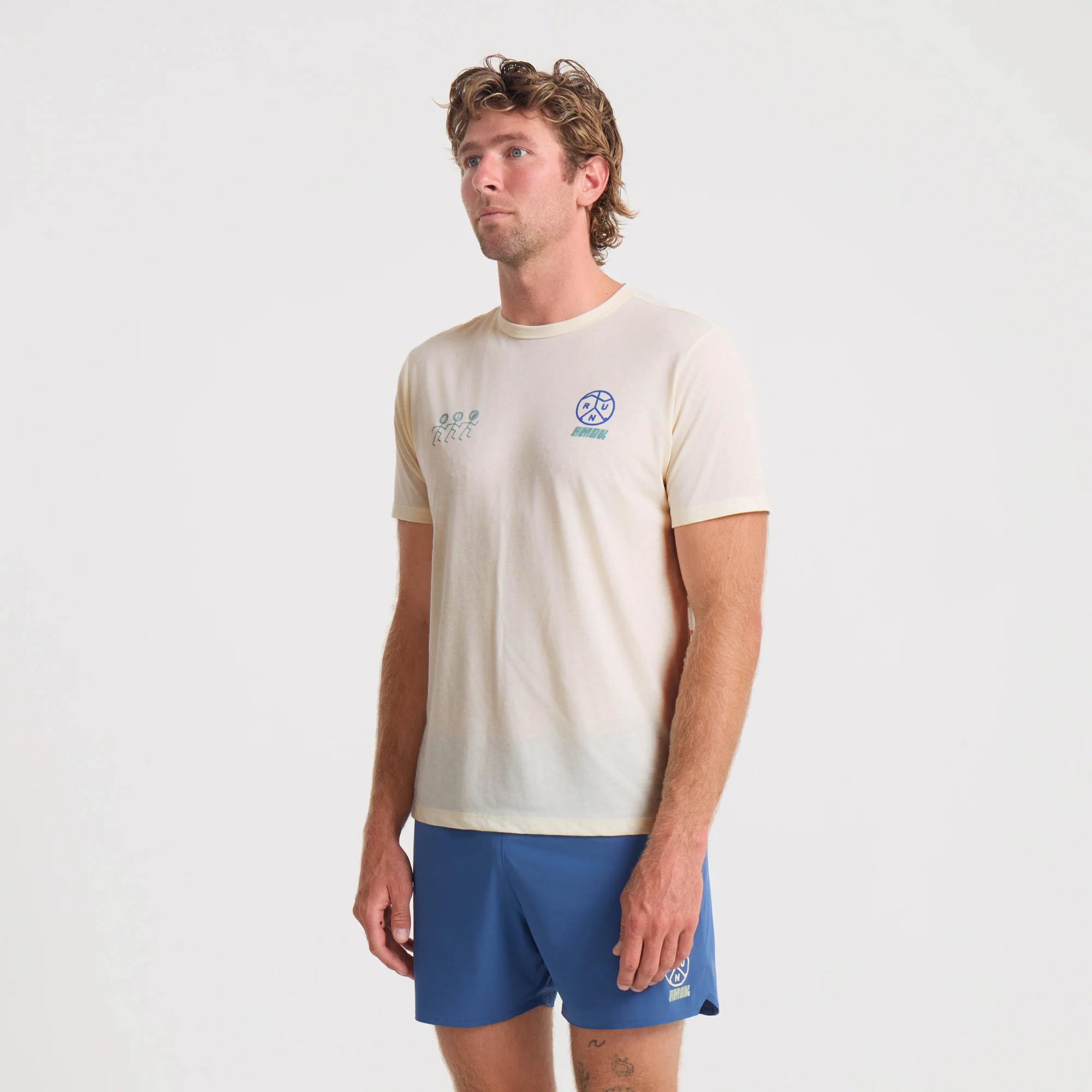 Mathis Active Short Sleeve Tee - Unbleached - Image 4