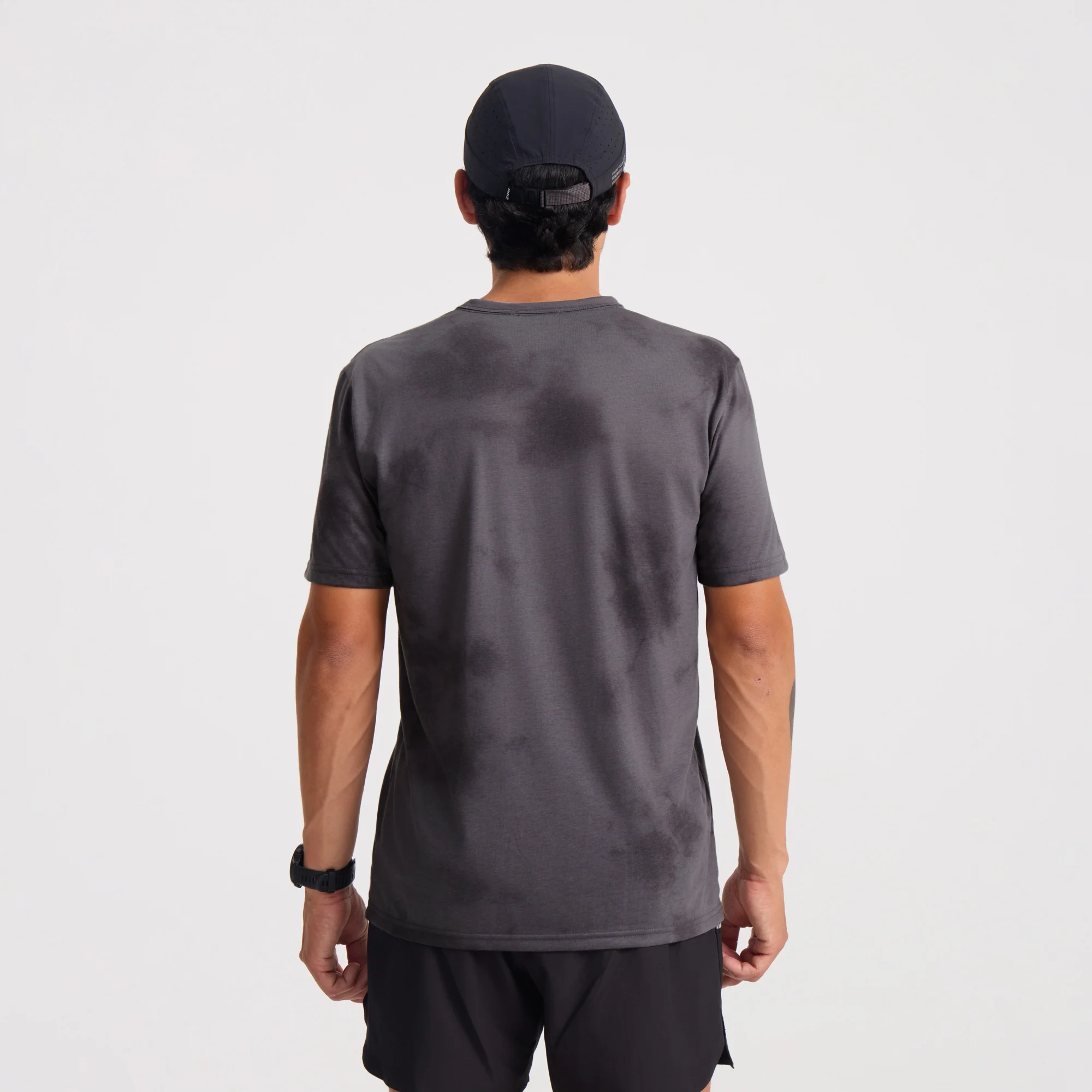 Mathis Active Tie Dye Pocket Short Sleeve Tee - Grey Tie Dye - Image 3