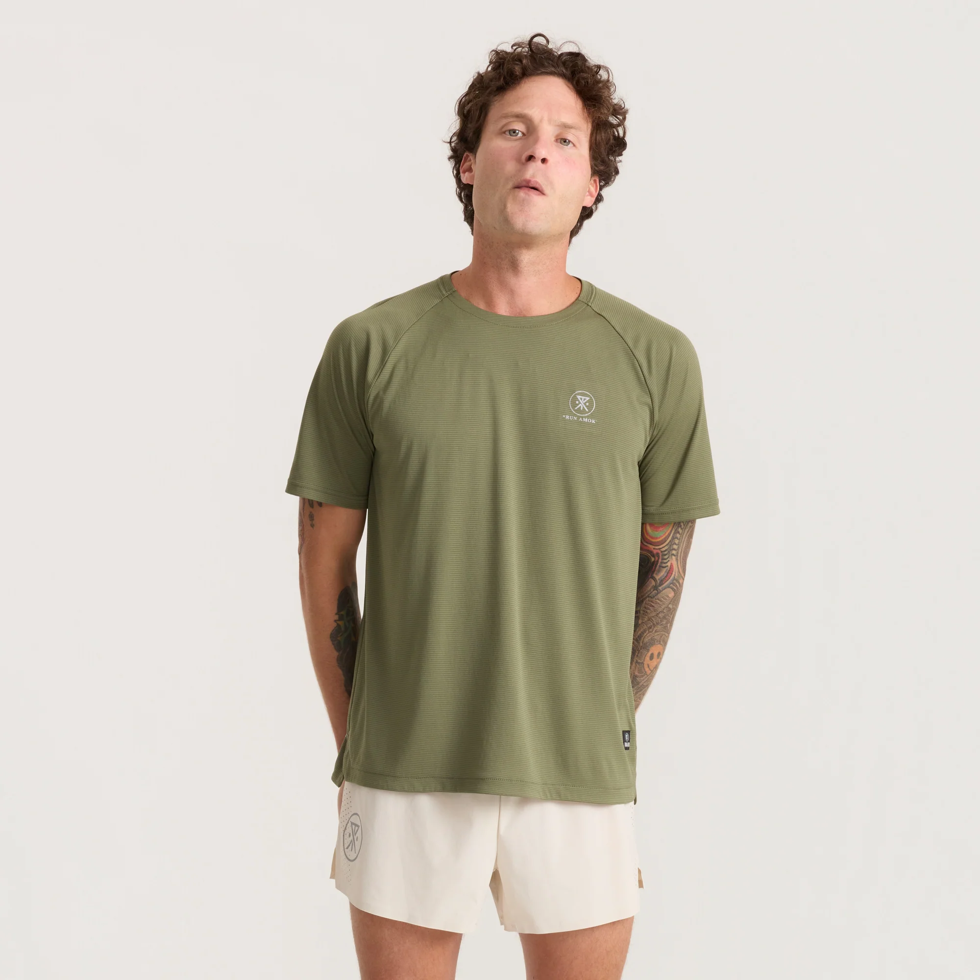 Alta Elite Trail Short Sleeve Tee - Light Military - Image 3