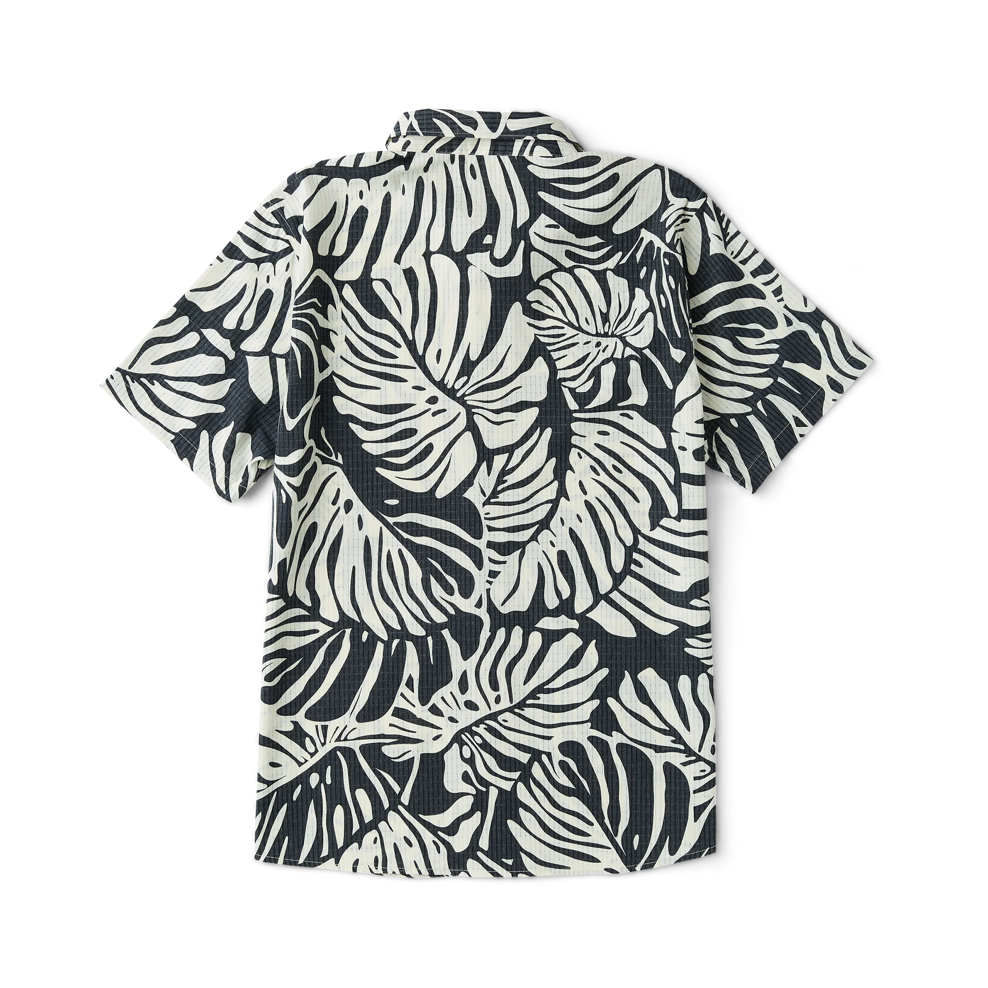 Bless Up Breathable Stretch Shirt - Black Monstera - Image 8