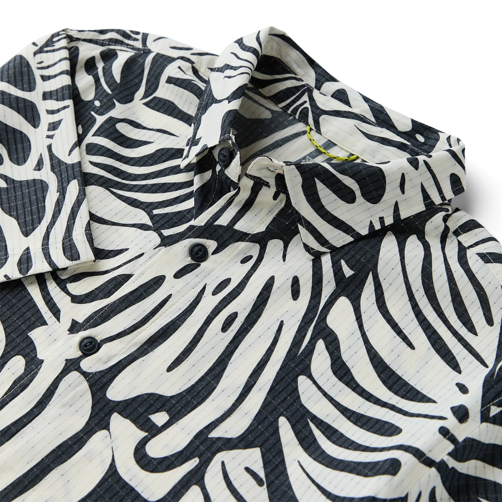 Bless Up Breathable Stretch Shirt - Black Monstera - Image 9