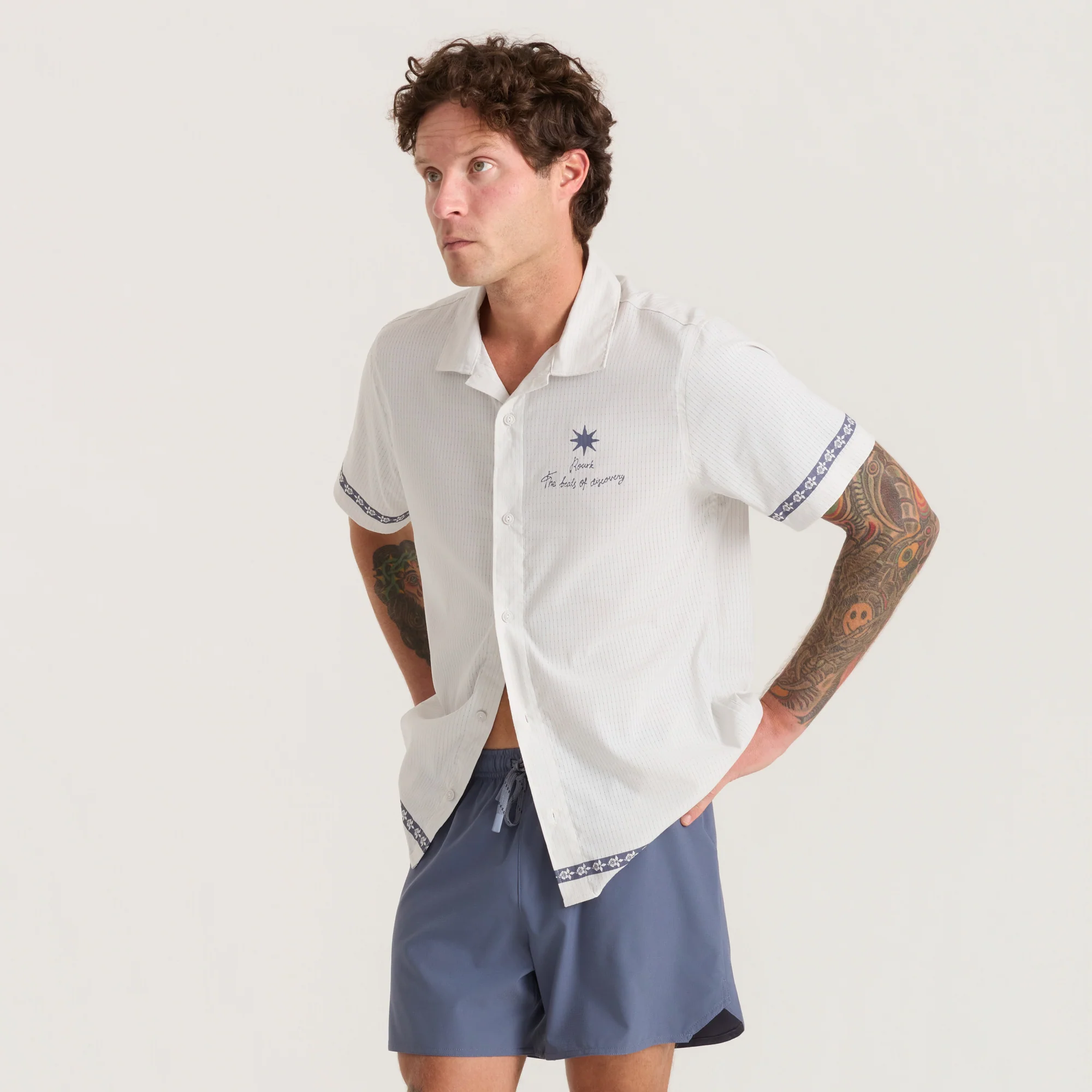 Bless Up Trail Button Up Shirt - Silver - Image 5