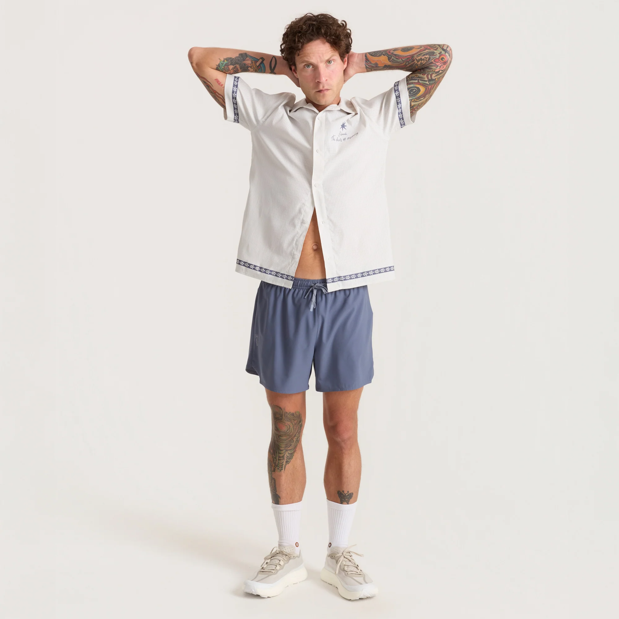 Bless Up Trail Button Up Shirt - Silver - Image 6