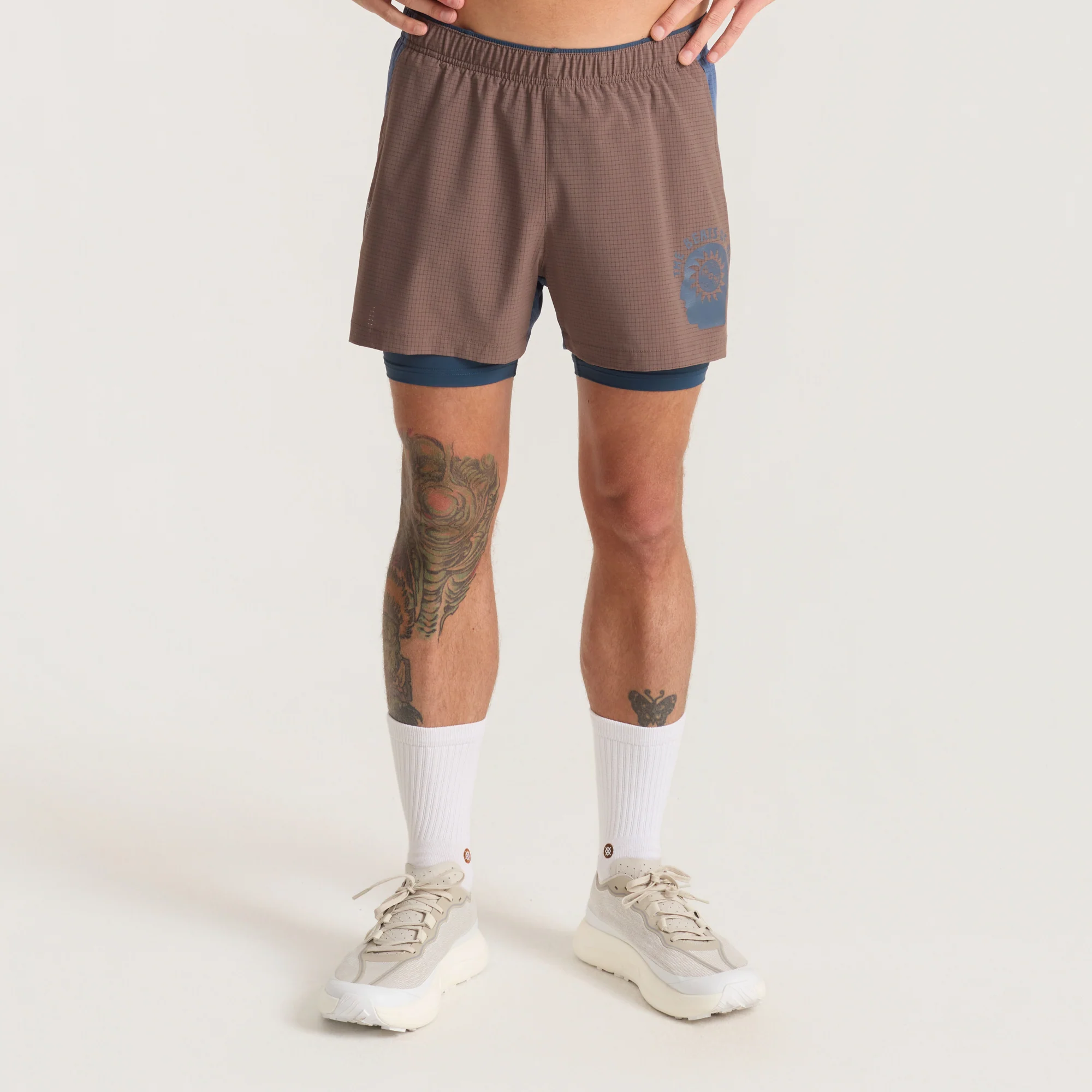 Bommer 3.5" Shorts - Faded Brown - Image 6