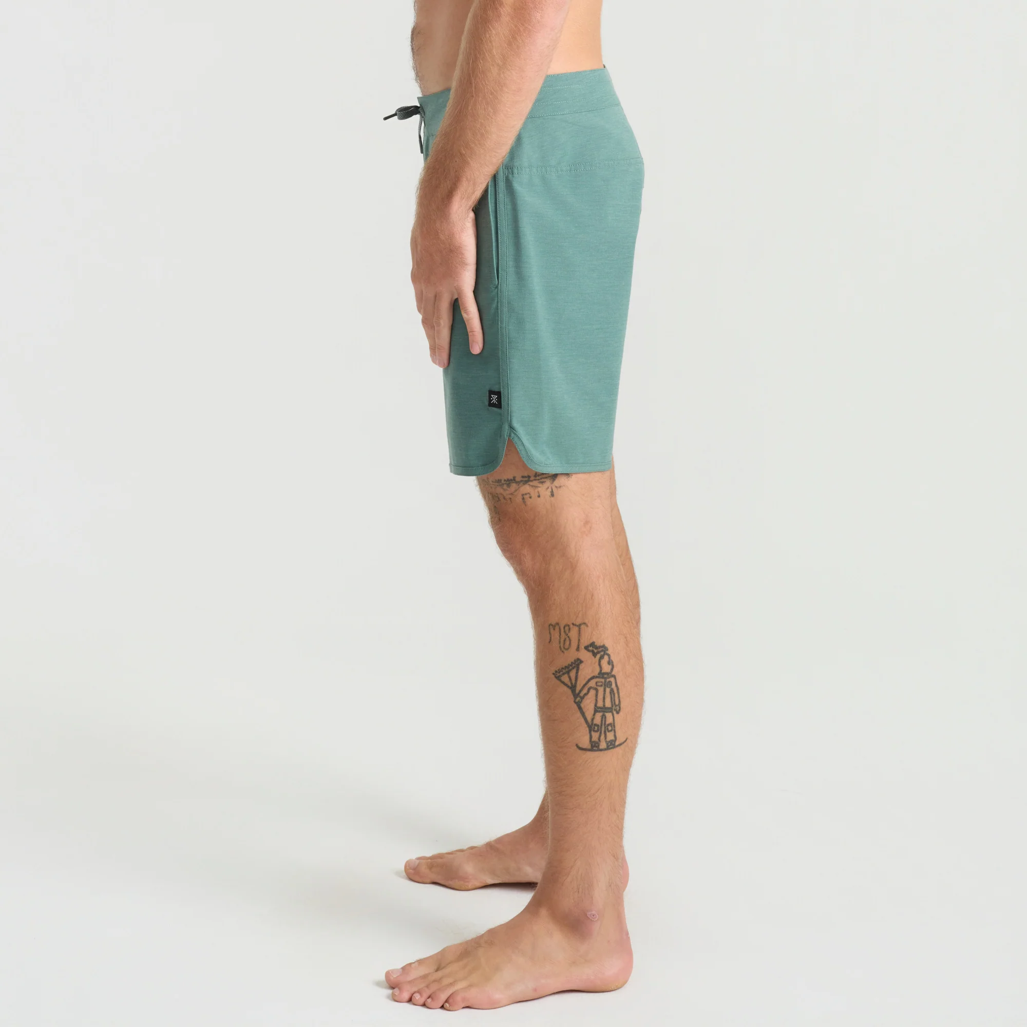 Chiller Scallop Boardshorts - Slate Green - Image 4