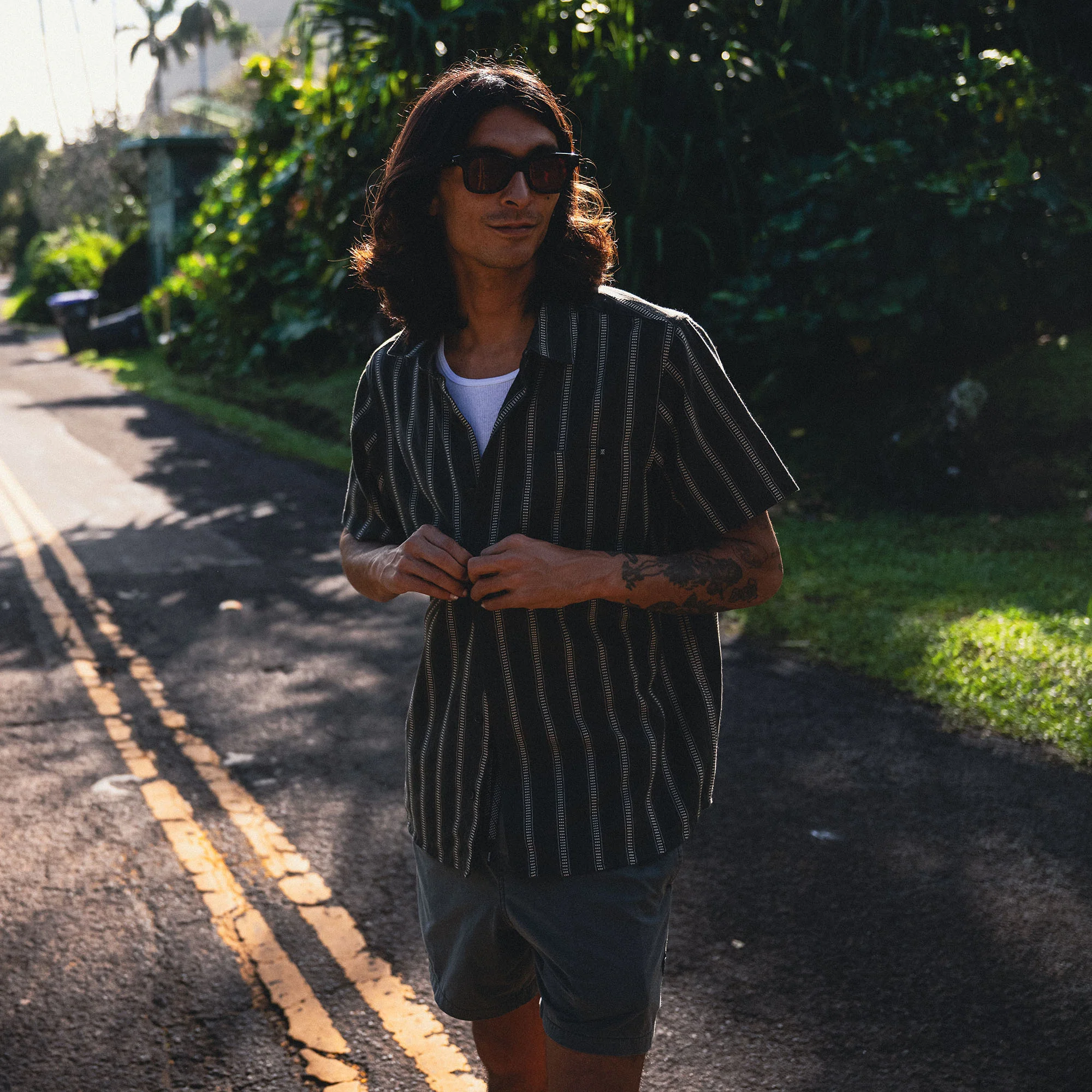Crosswinds Button Up Shirt - Onyx - Image 2