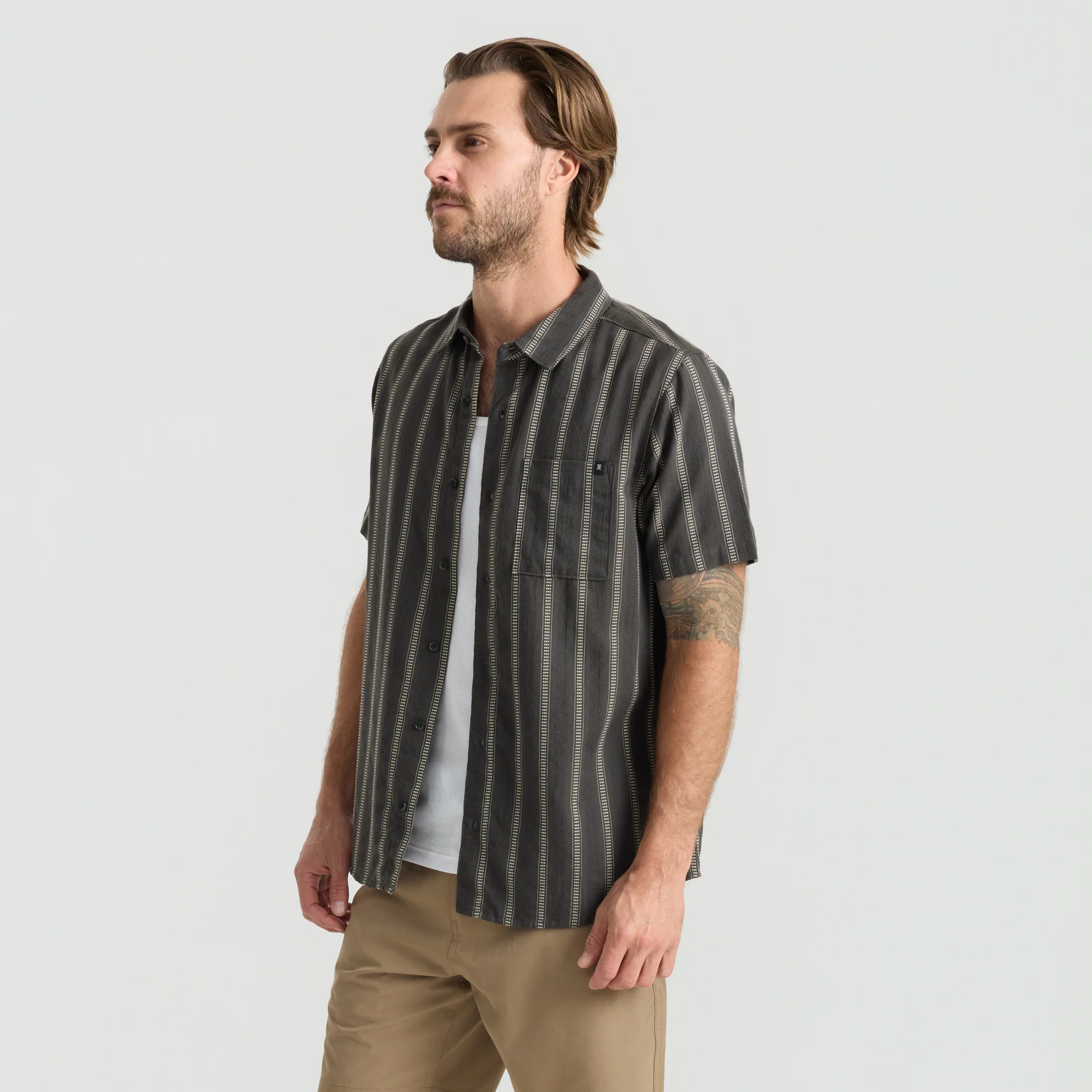 Crosswinds Button Up Shirt - Onyx - Image 7