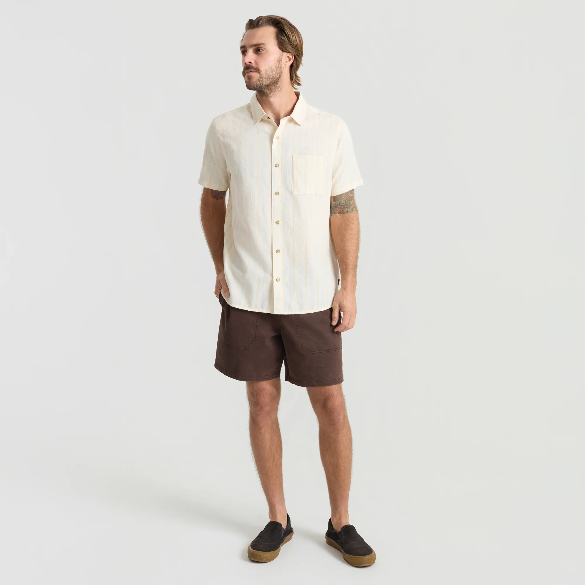 Crosswinds Button Up Shirt - Unbleached - Image 6