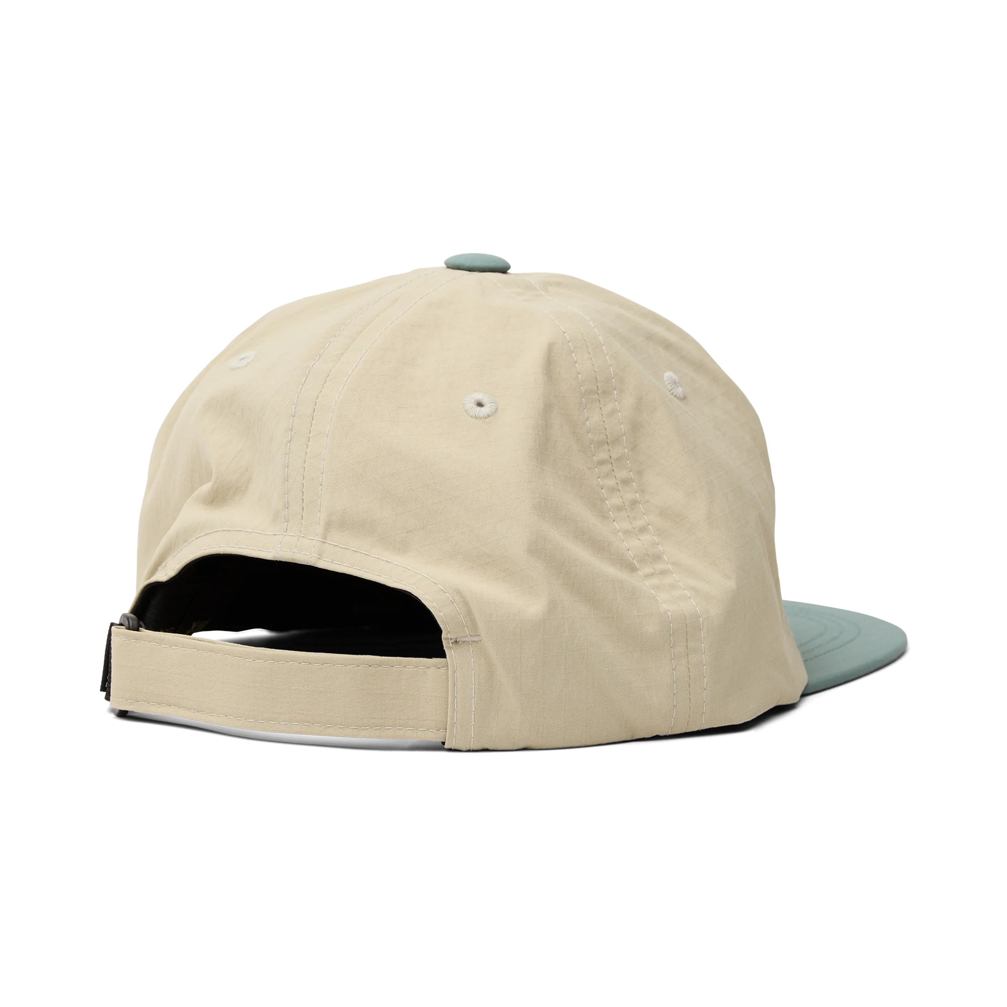 Mathis 5 Panel Strapback Hat - Oatmeal - Image 5