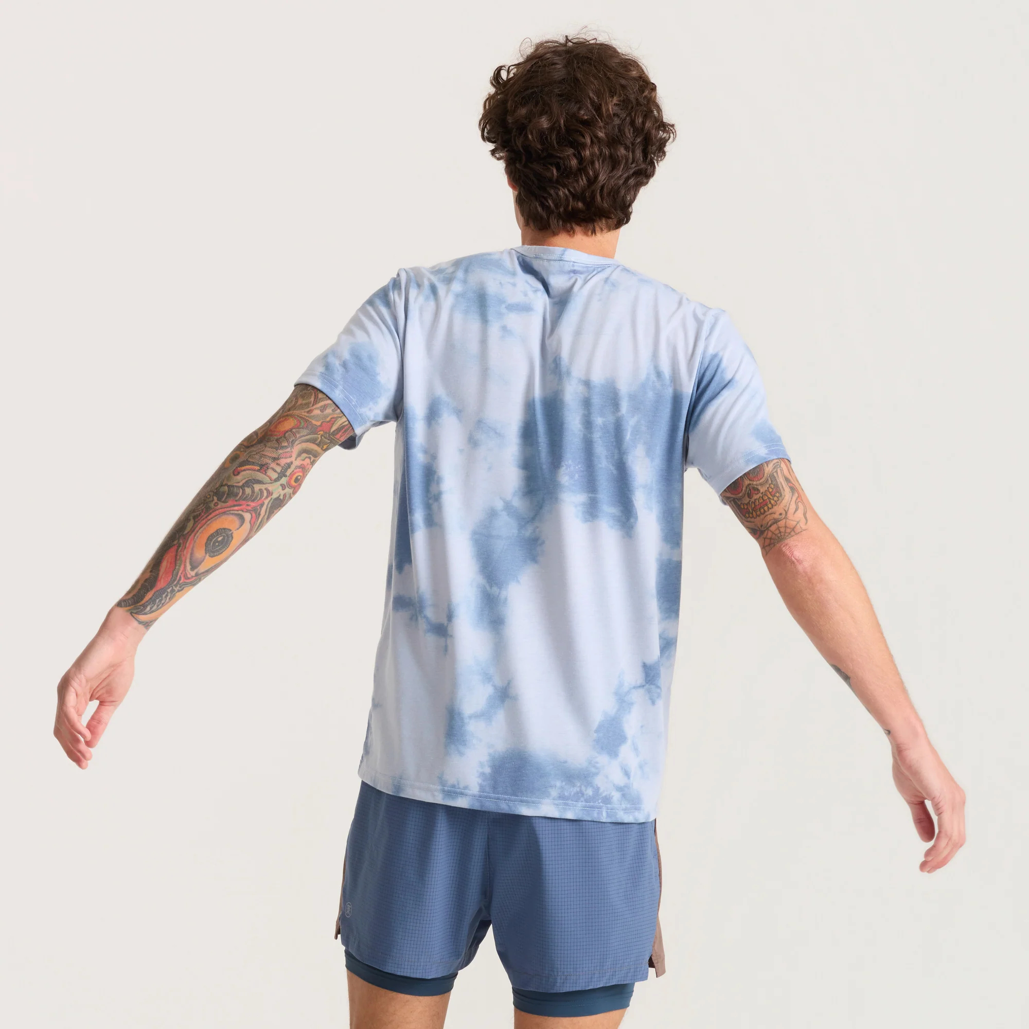 Mathis Active Tie Dye Pocket Short Sleeve Tee - Neptune Tie Dye - Image 4