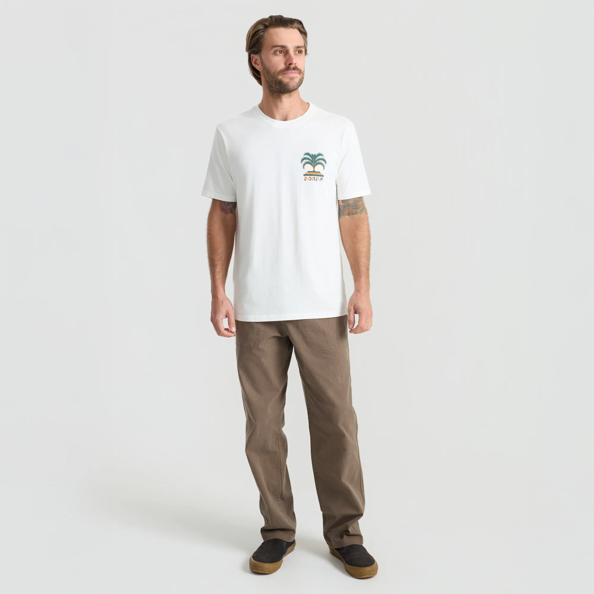Moto Palm Premium Tee - Off White - Image 4