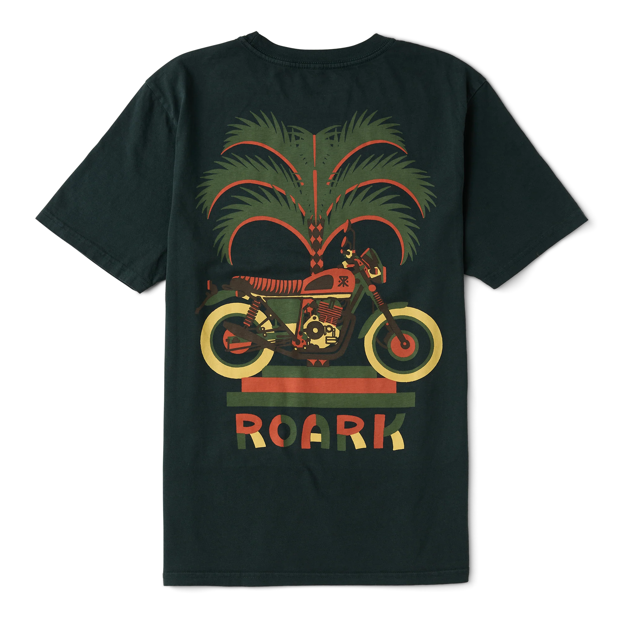 Moto Palm Premium Tee - Washed Black