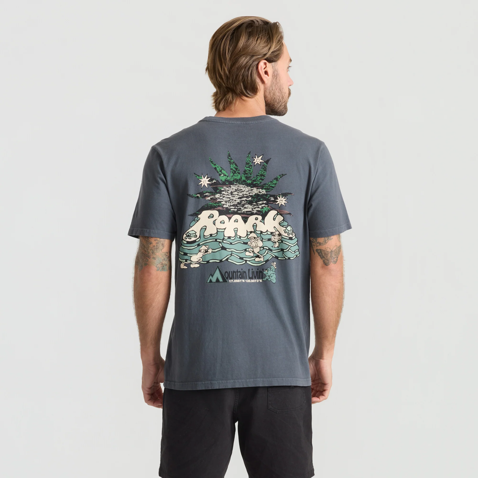Mountain Livin Premium Tee - Charcoal - Image 5